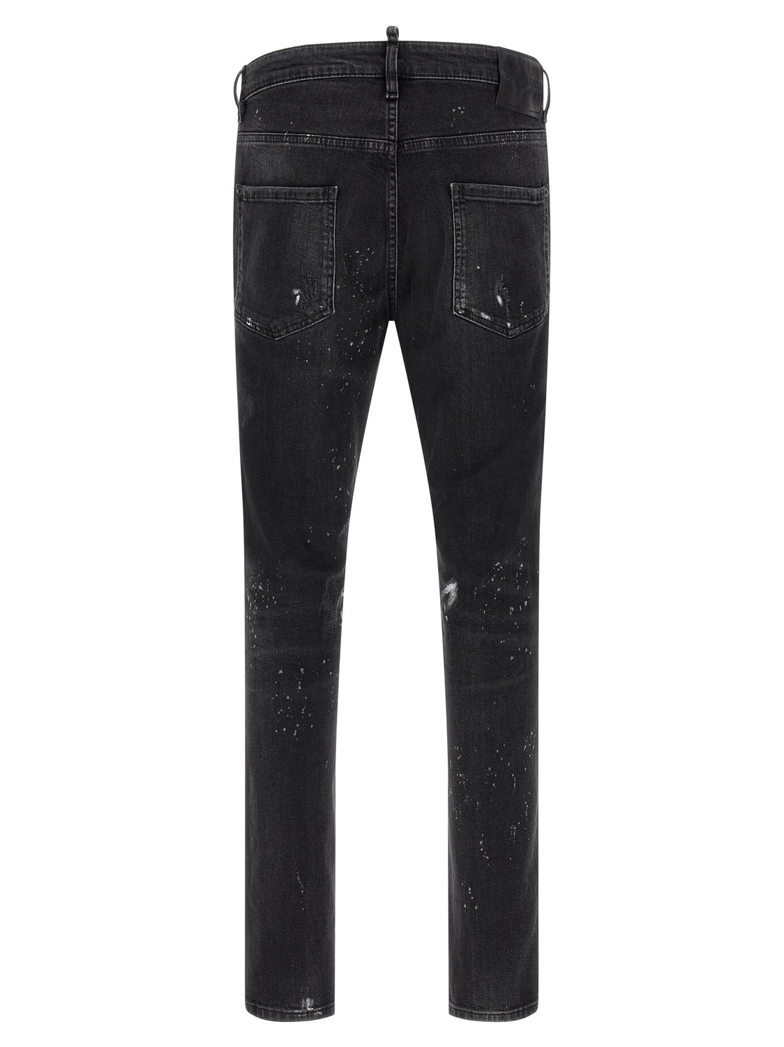 Black Cotton Slim Fit Jeans