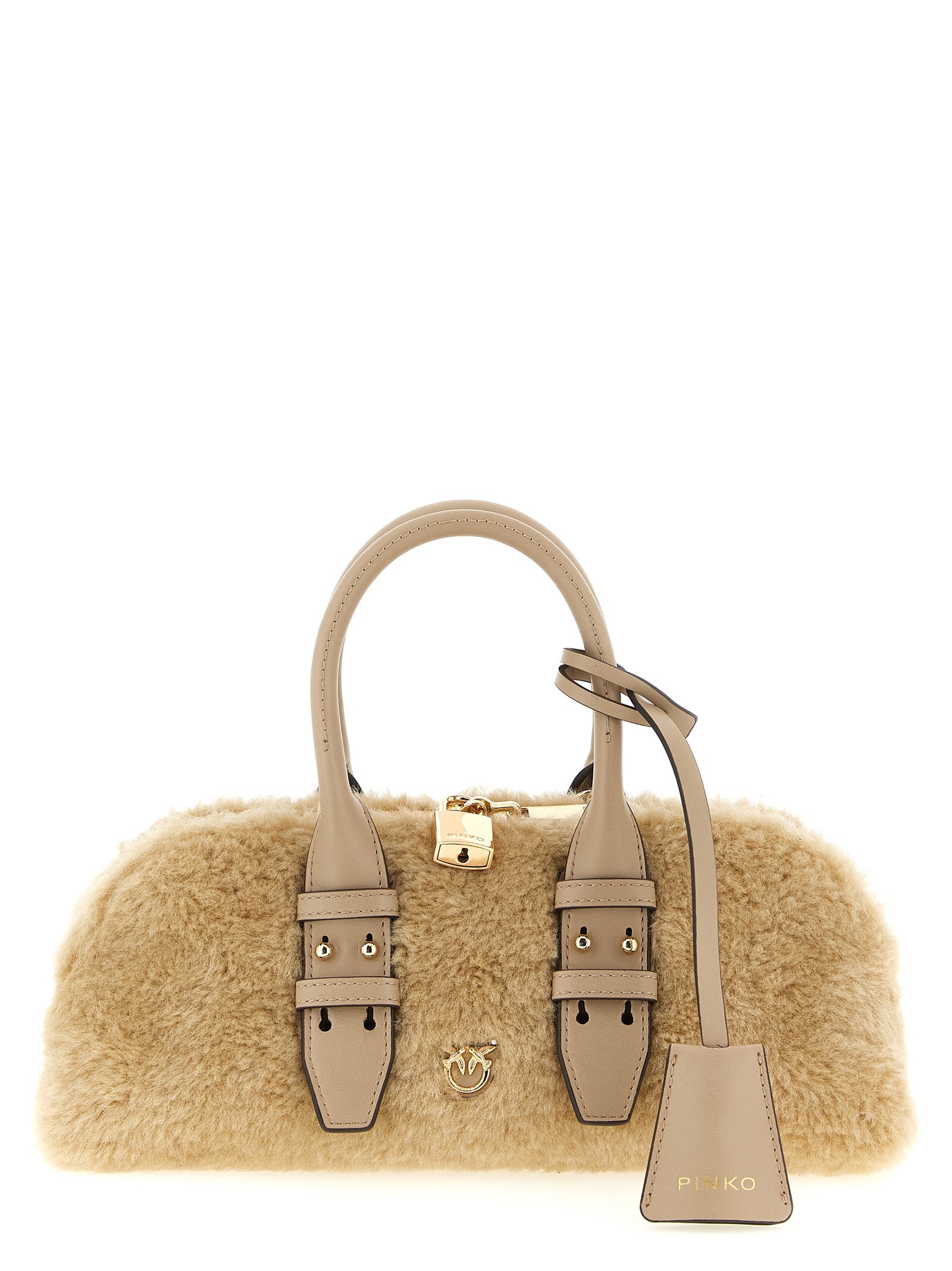Gray Polyester Handbag