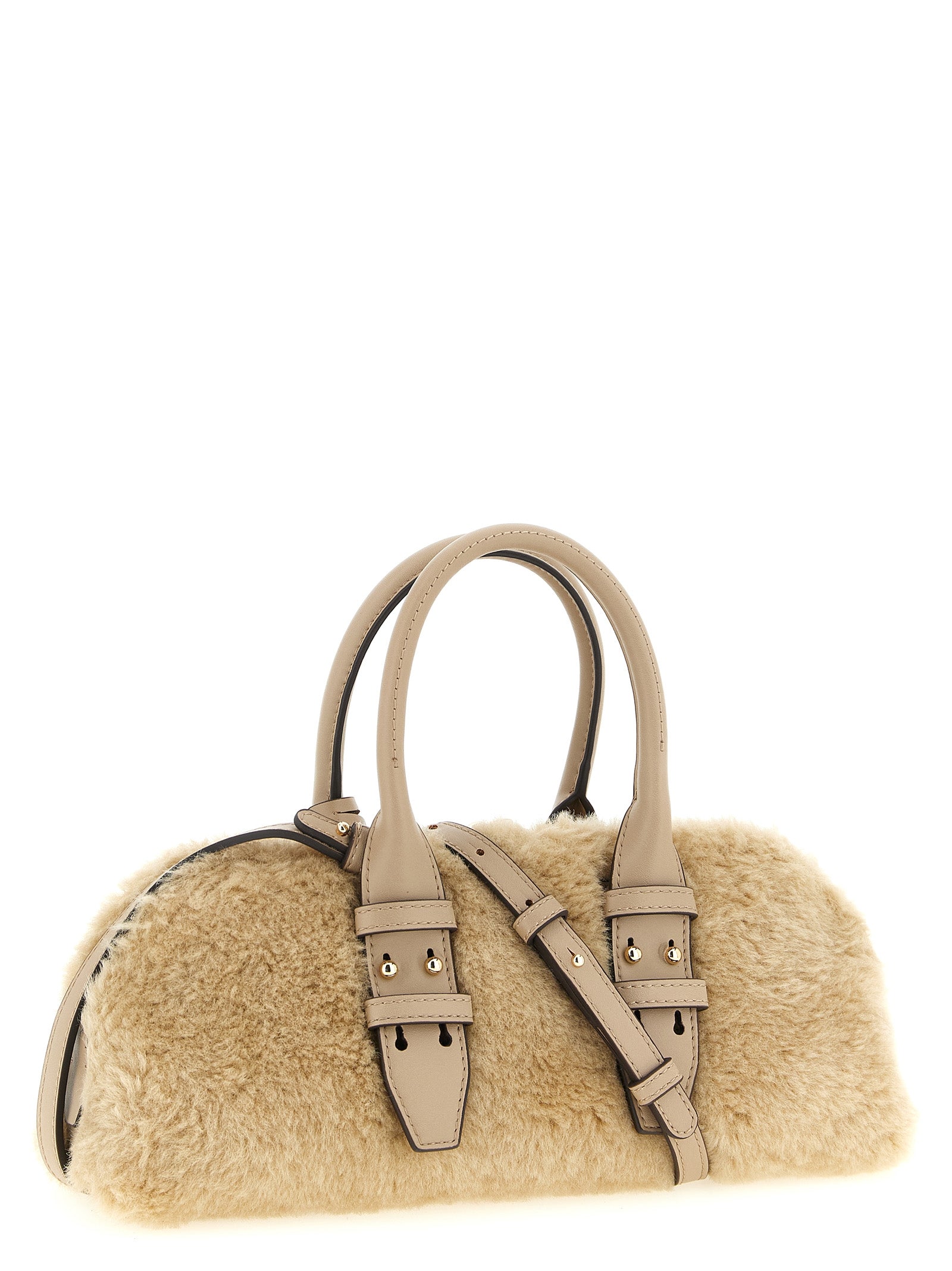 Gray Polyester Handbag