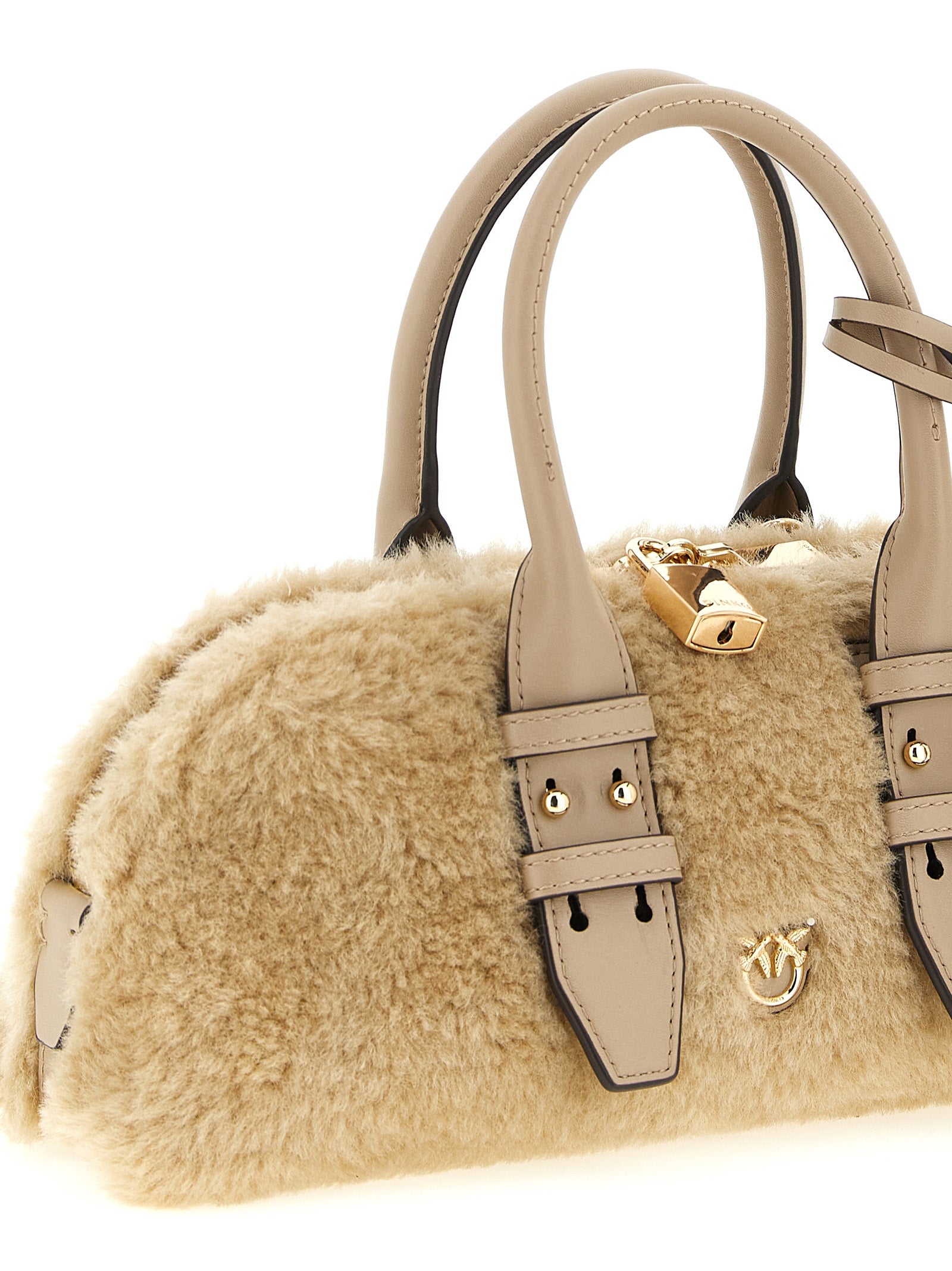 Gray Polyester Handbag