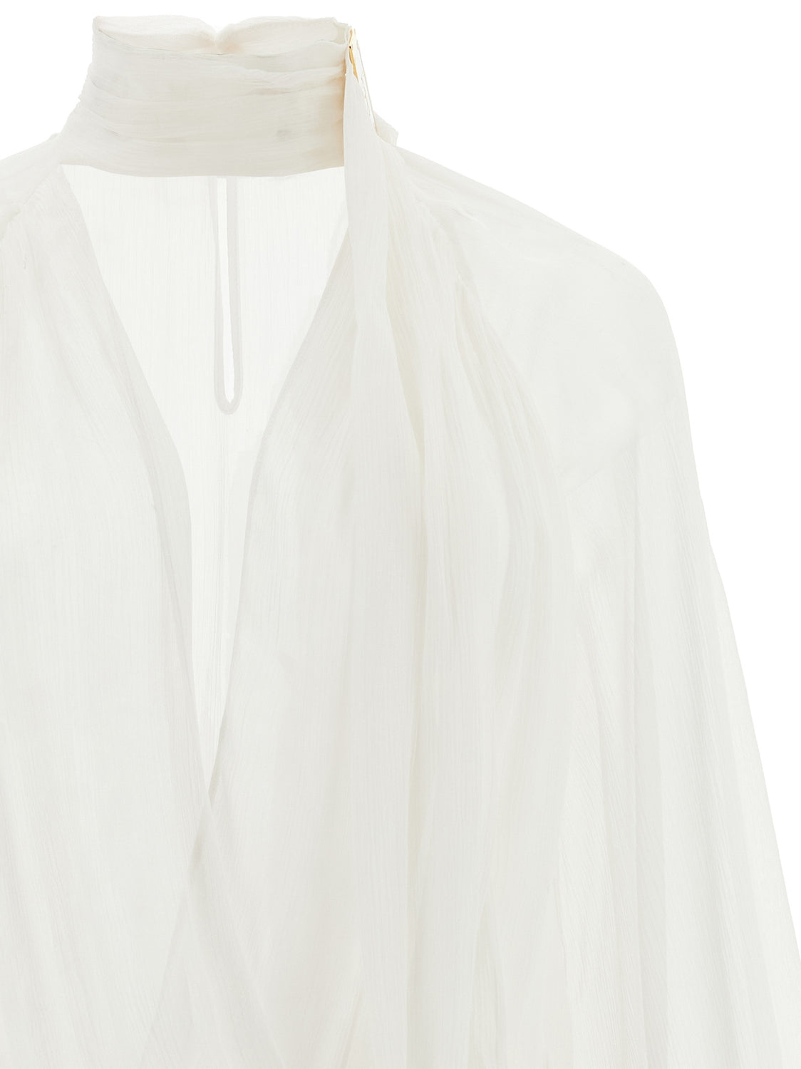 White Viscose Bodysuit