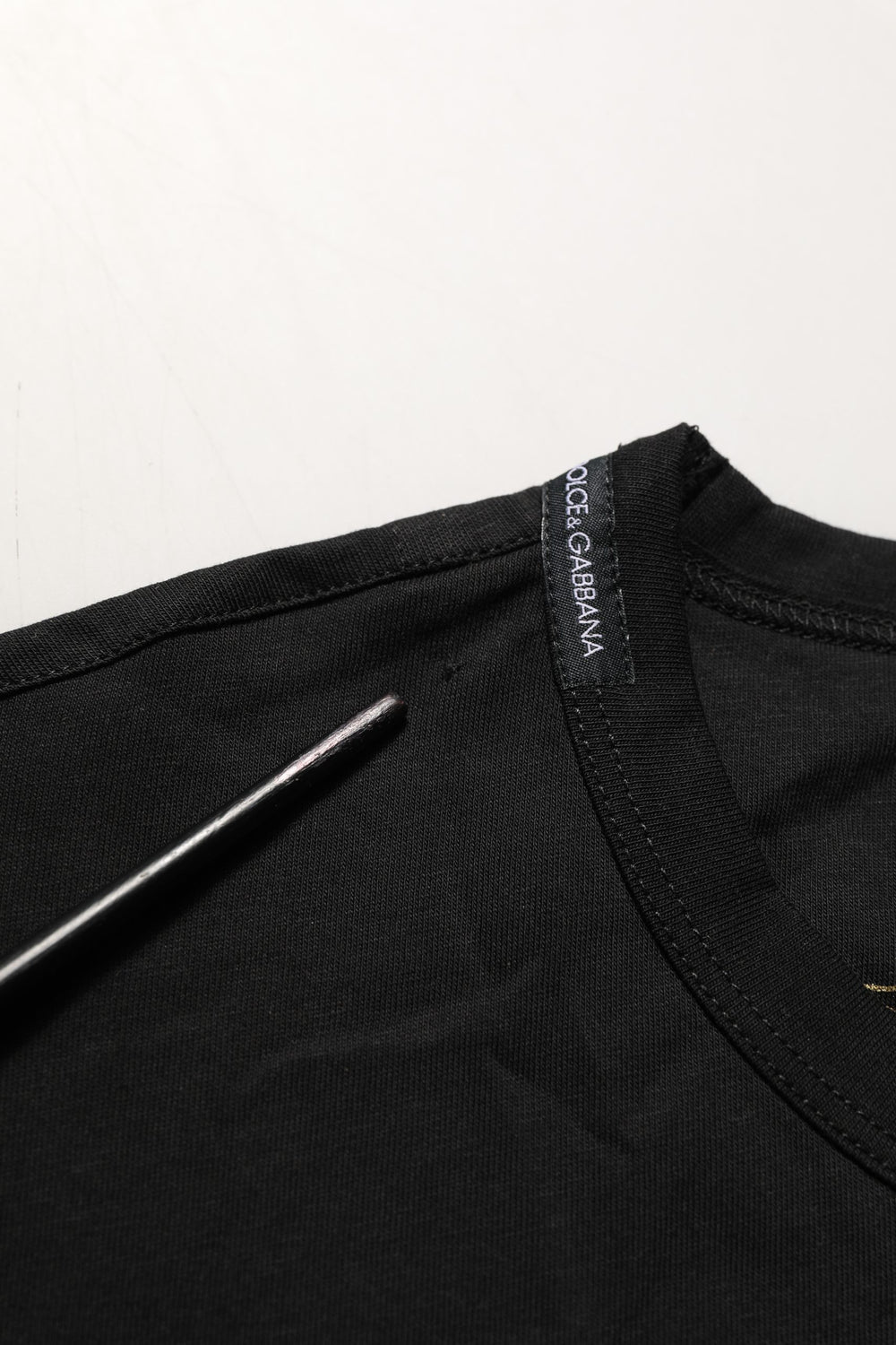 Black Cotton Crew Neck Short Sleeve T-shirt