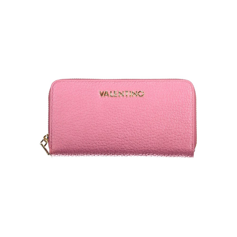 Pink Polyurethane Women's Wallet