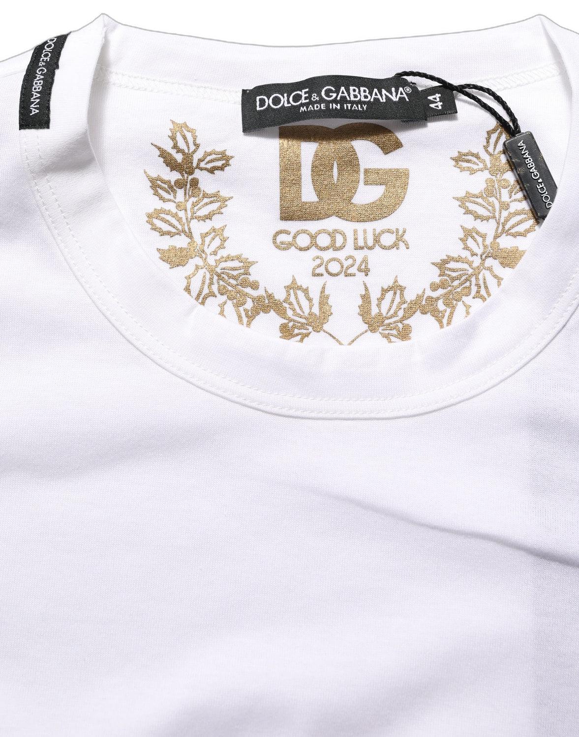 White Cotton Crew Neck Short Sleeves T-shirt