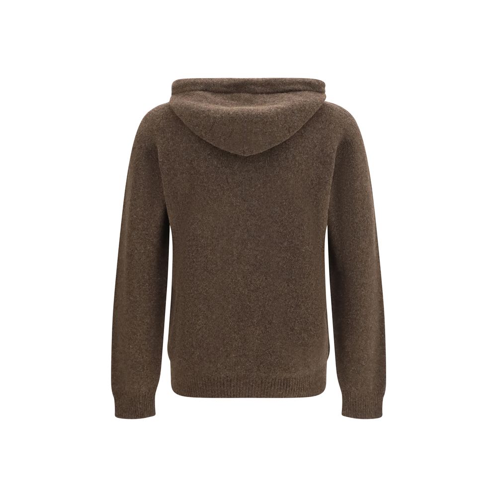 Brown Wool Oves Aries Hoodie