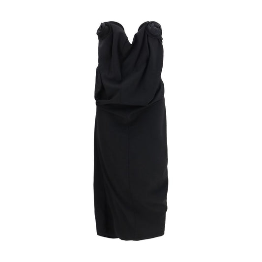 Black Wool Oves Aries Cocktail Dress