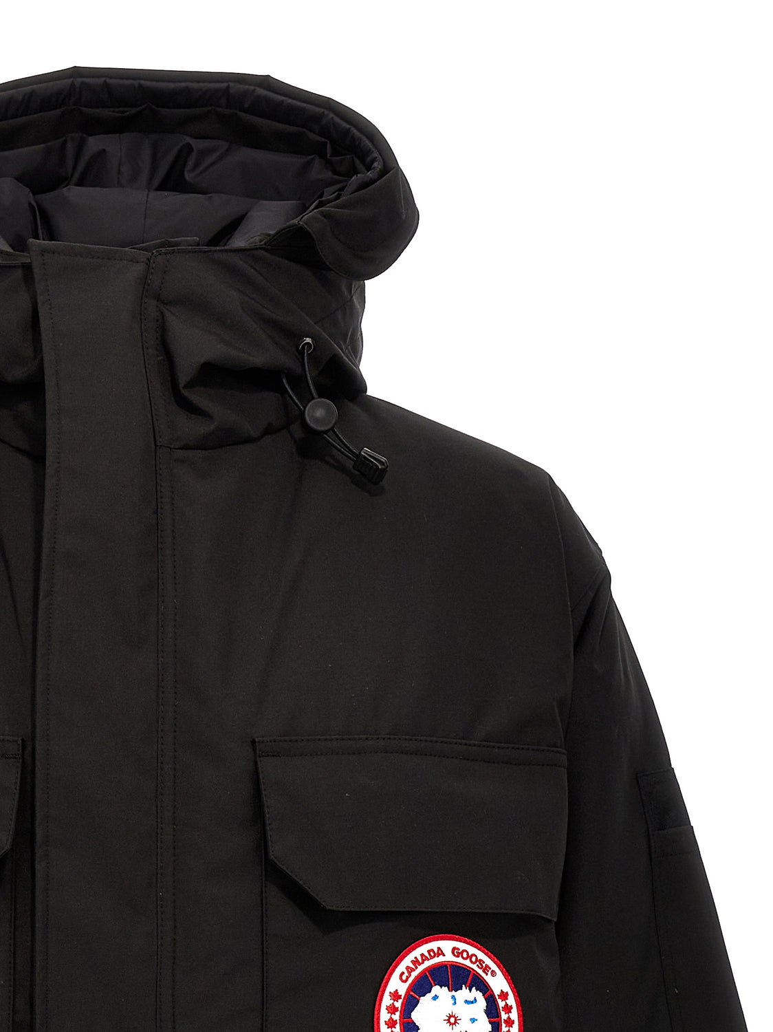 Black Polyester Parka