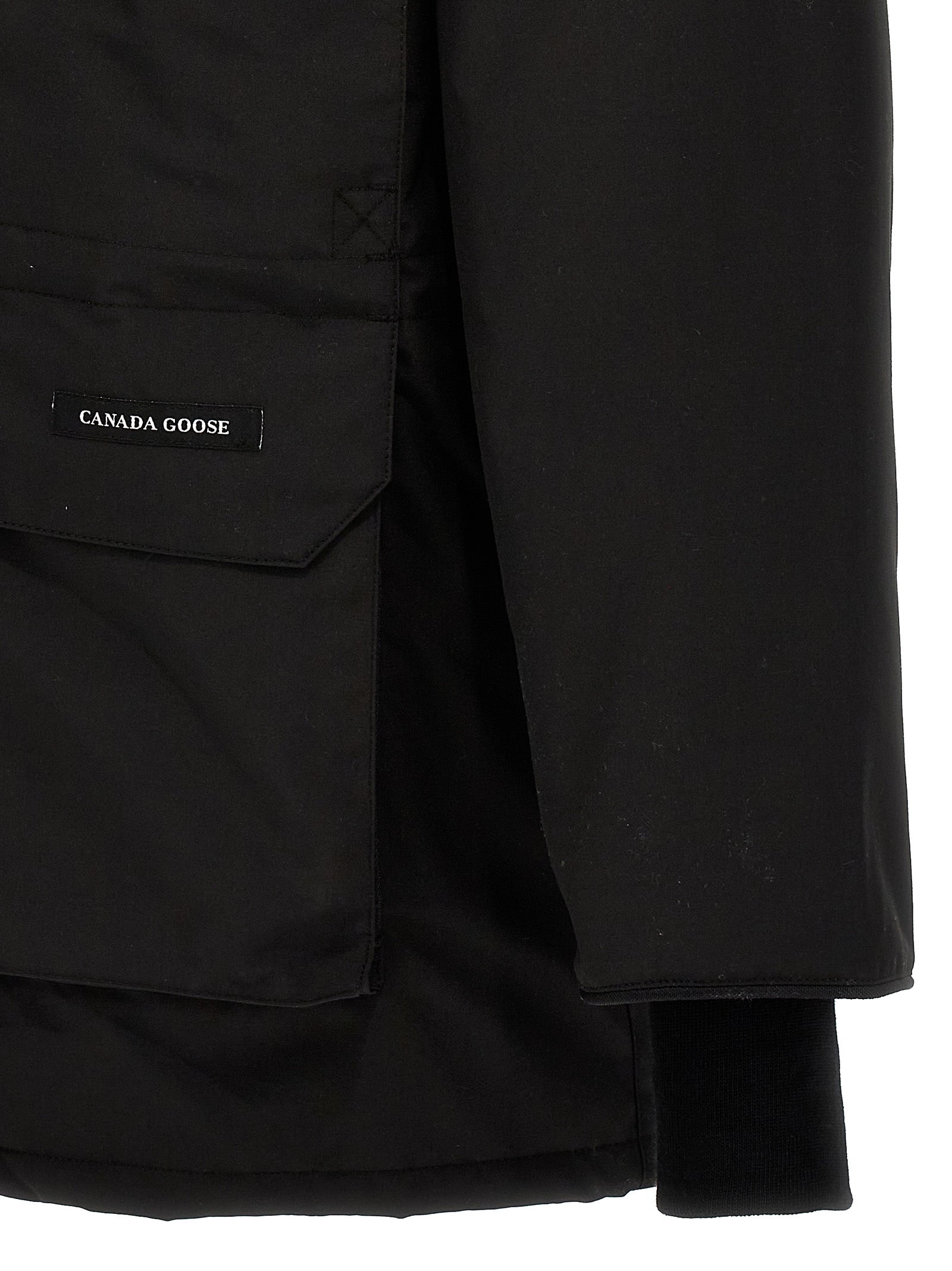 Black Polyester Parka