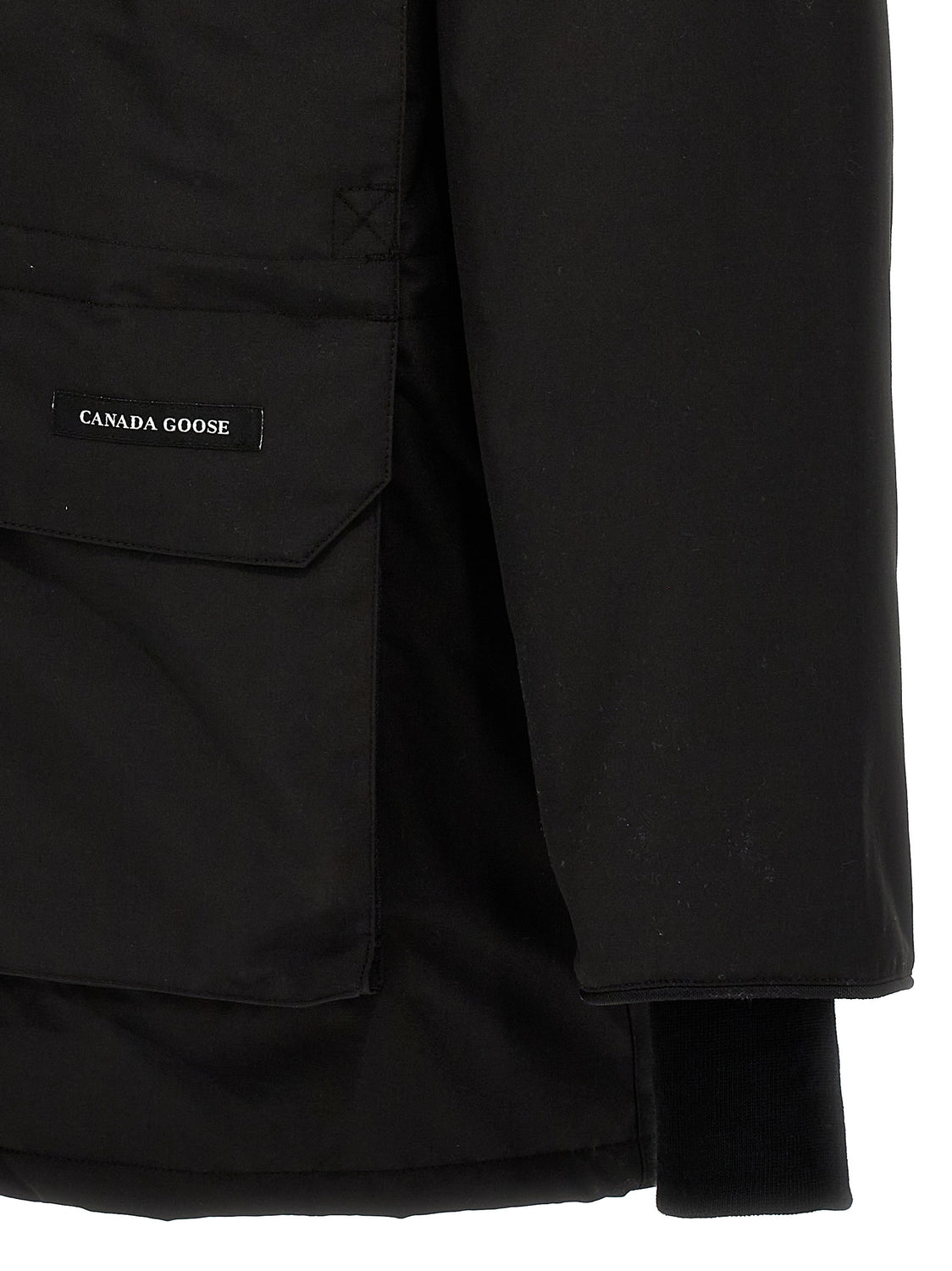 Black Polyester Parka