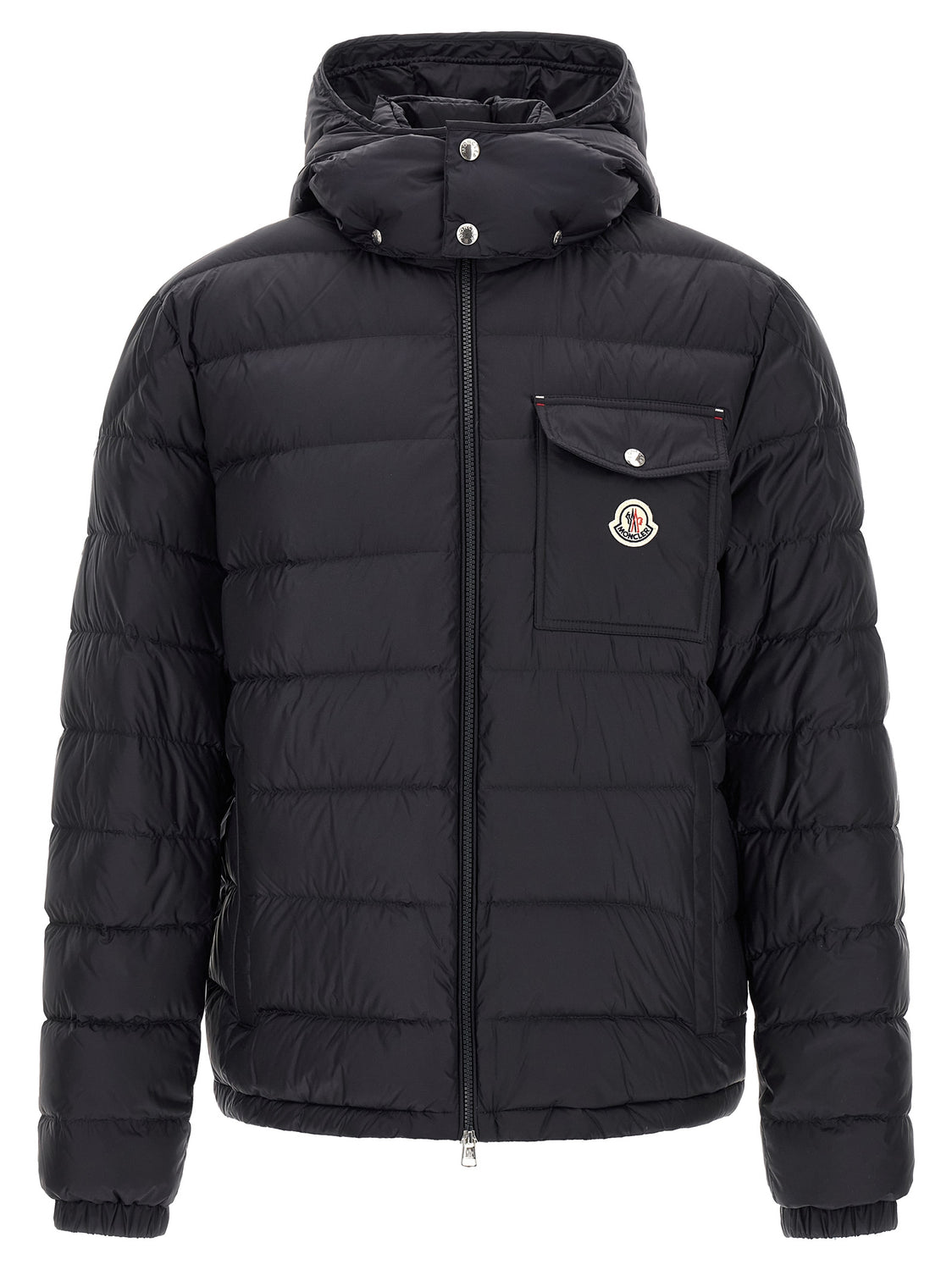 Blue Polyamide Full-Length Jacket