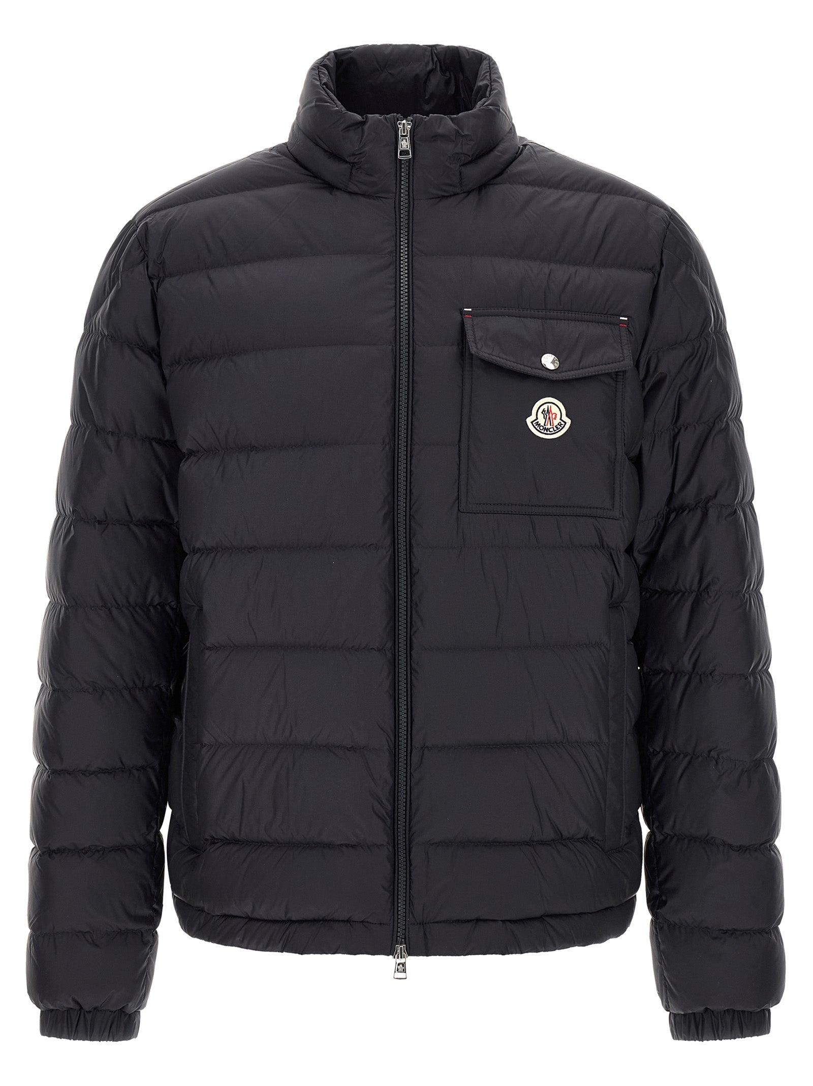 Blue Polyamide Full-Length Jacket