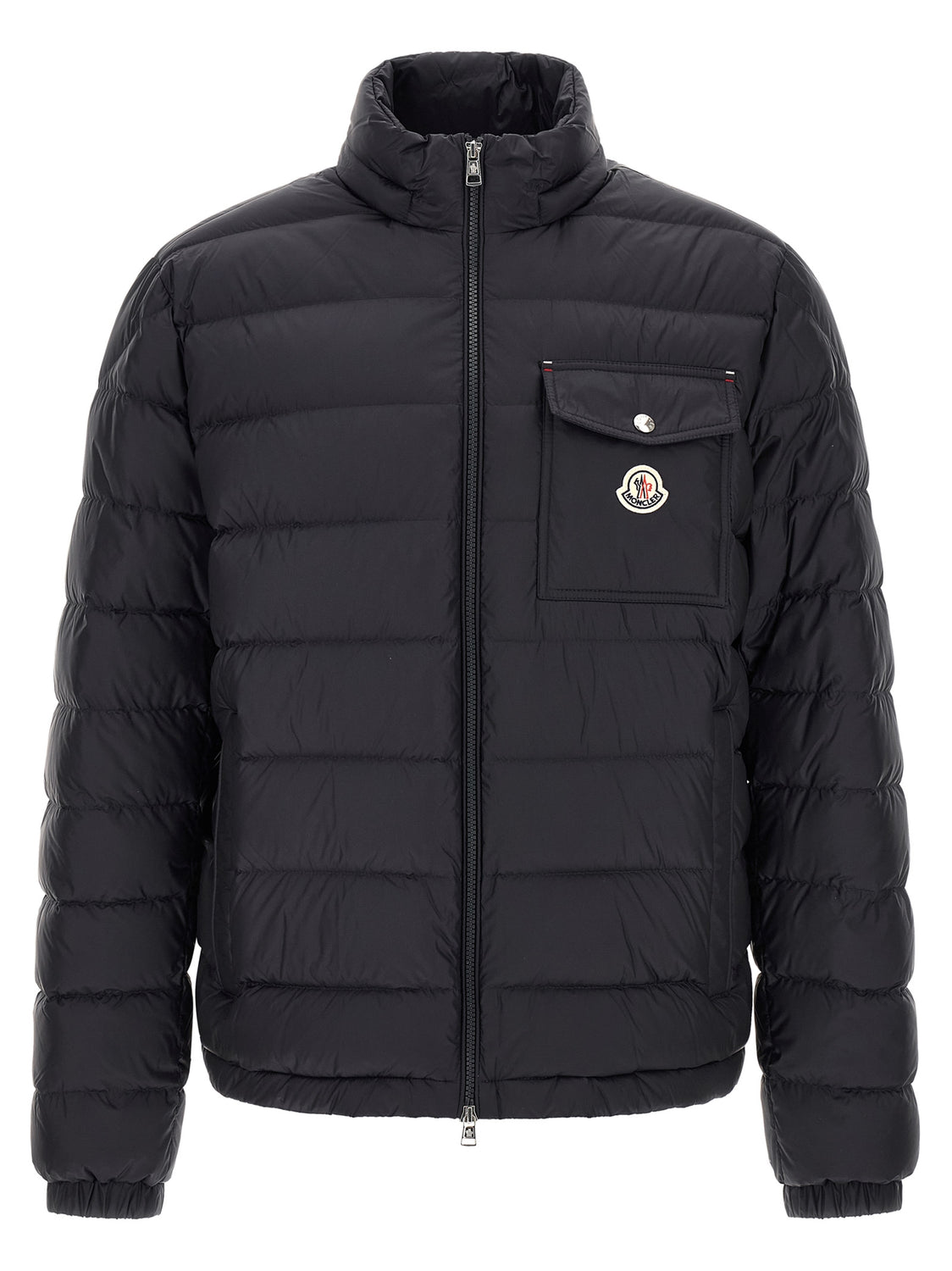 Blue Polyamide Full-Length Jacket