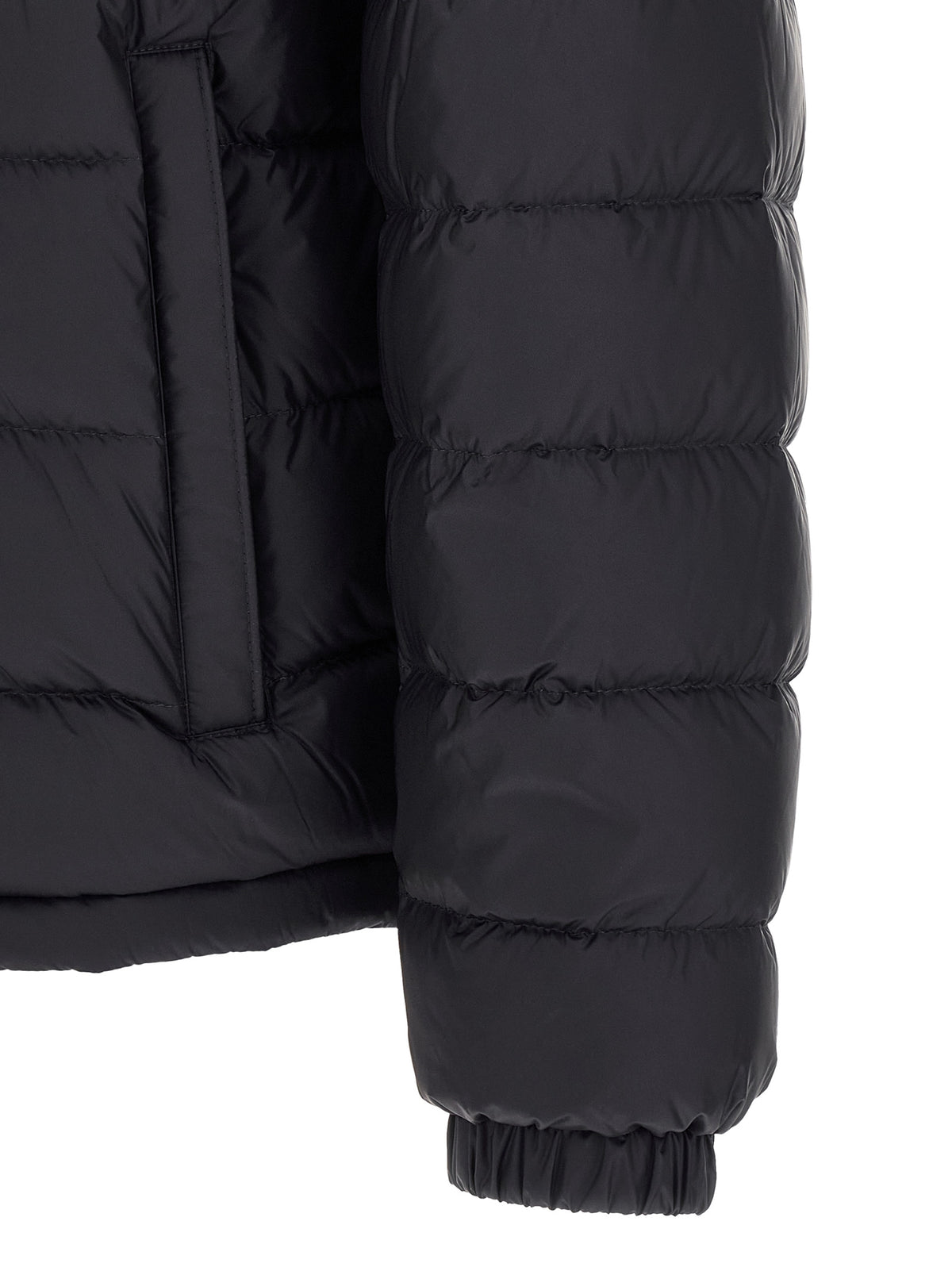 Blue Polyamide Full-Length Jacket