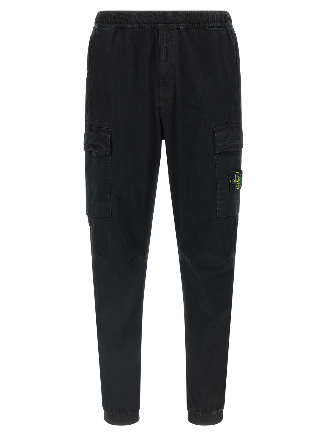 Black Cotton Cargo Pants