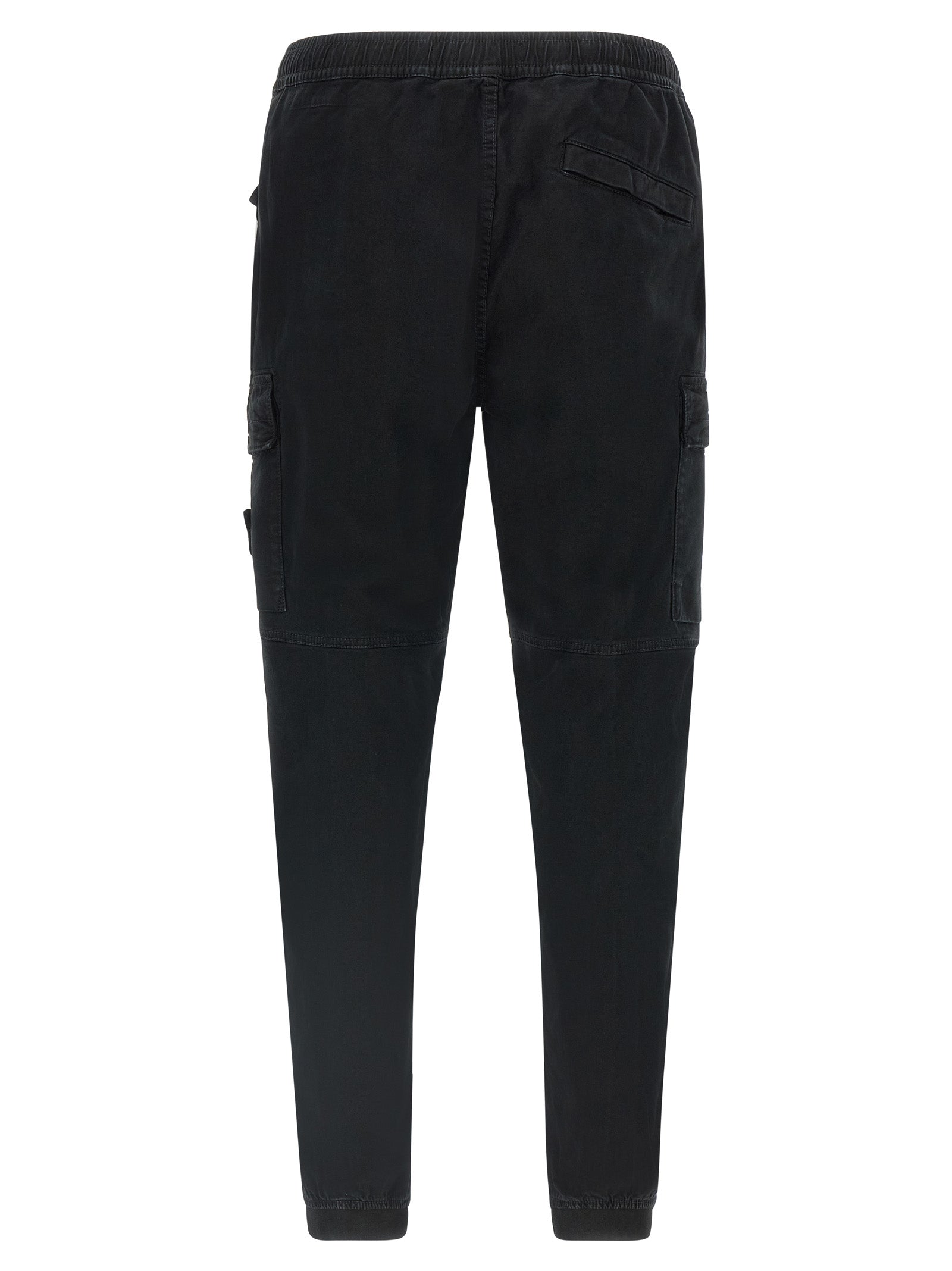 Black Cotton Cargo Pants