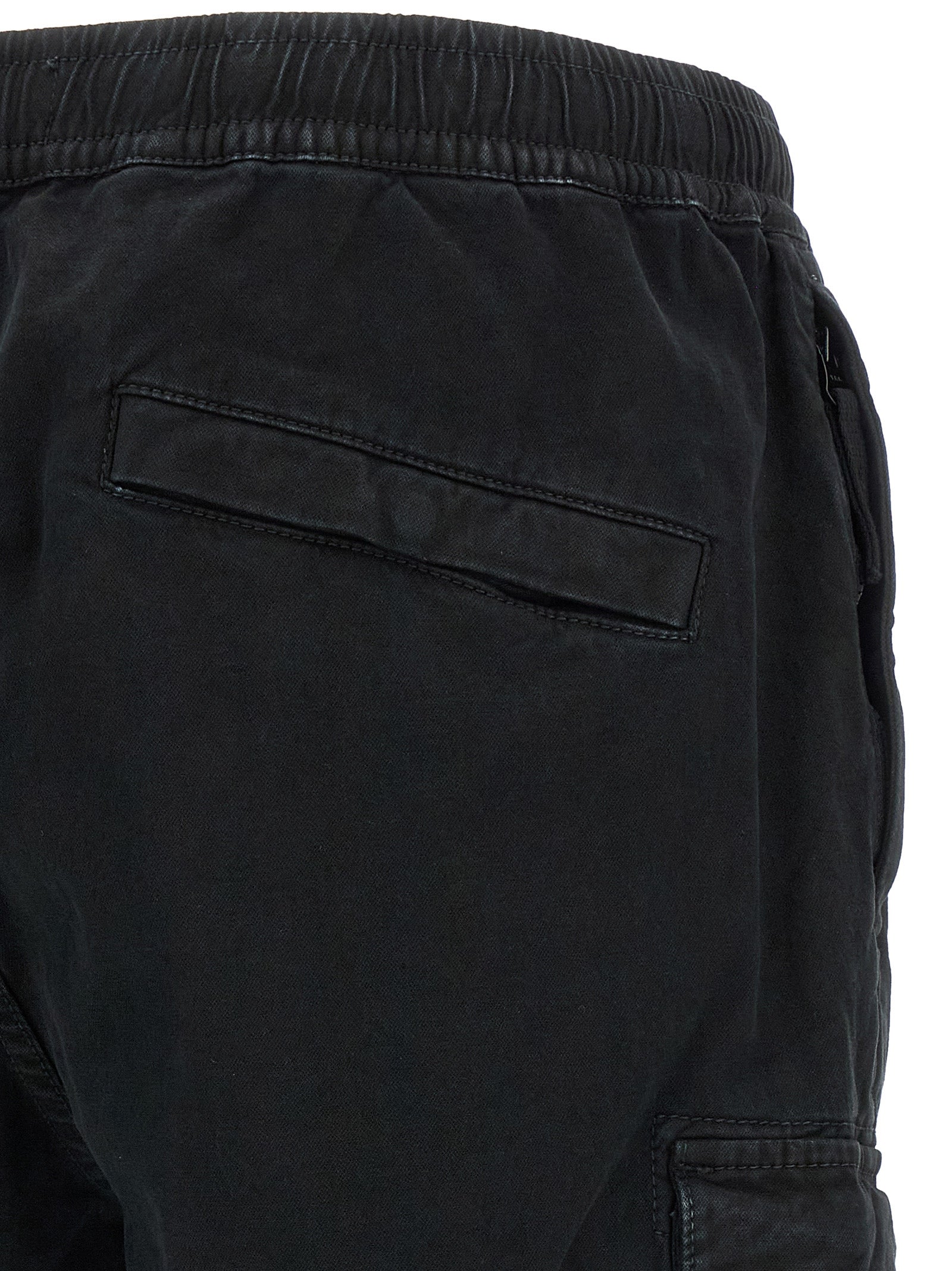 Black Cotton Cargo Pants