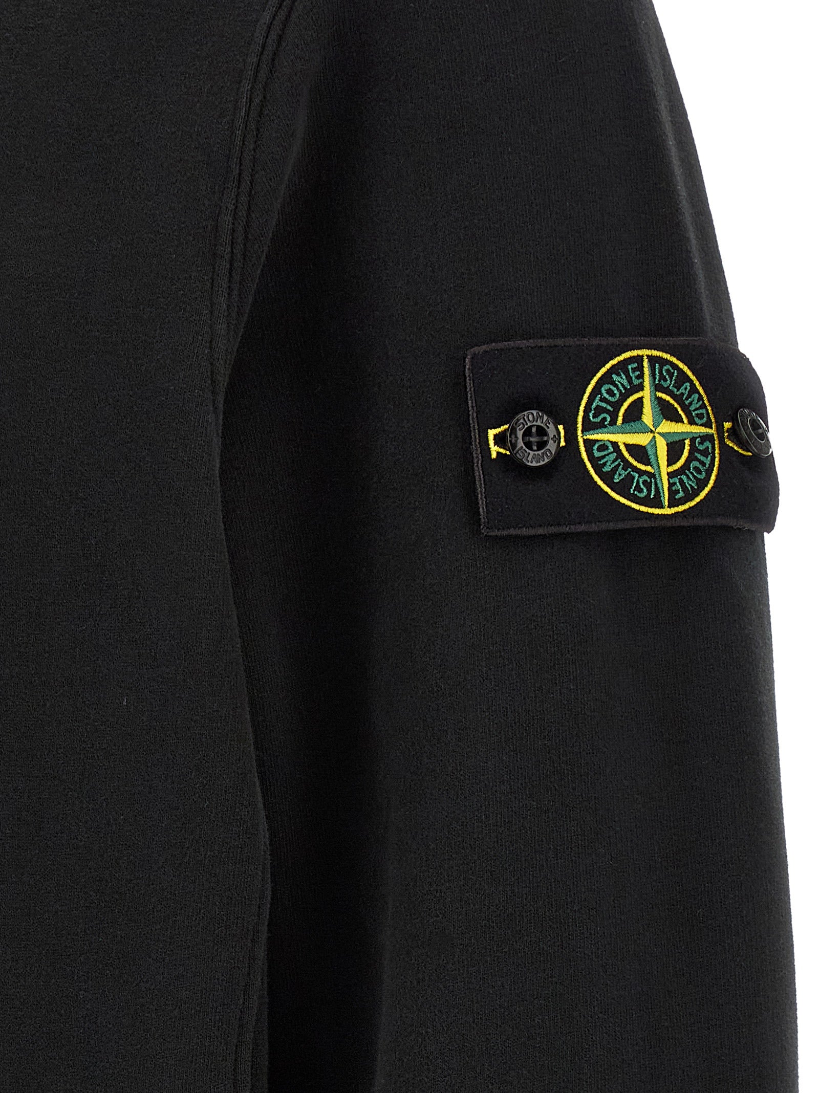Black Cotton Sweatshirt