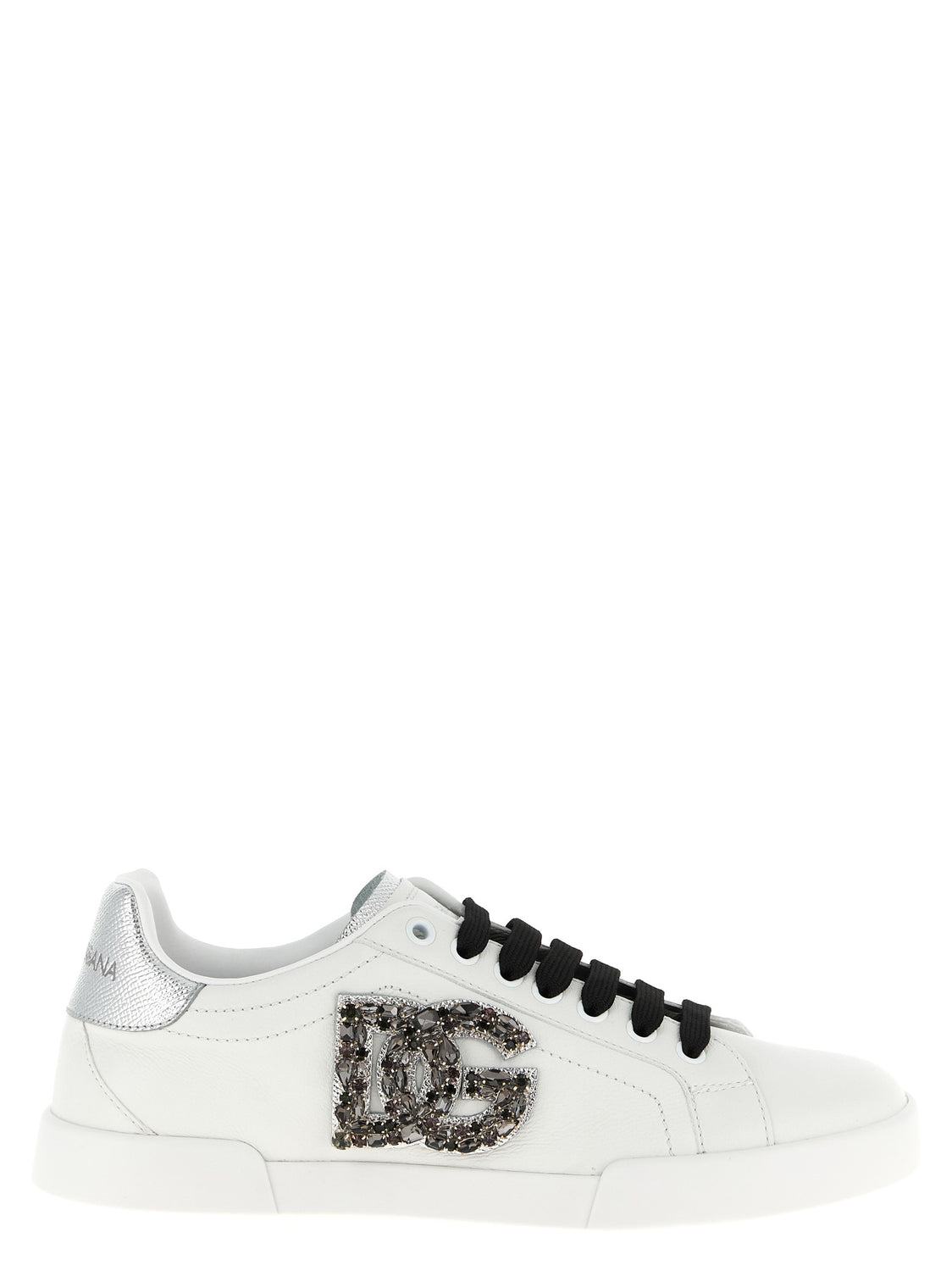 Silver Calfskin Low Top Sneakers