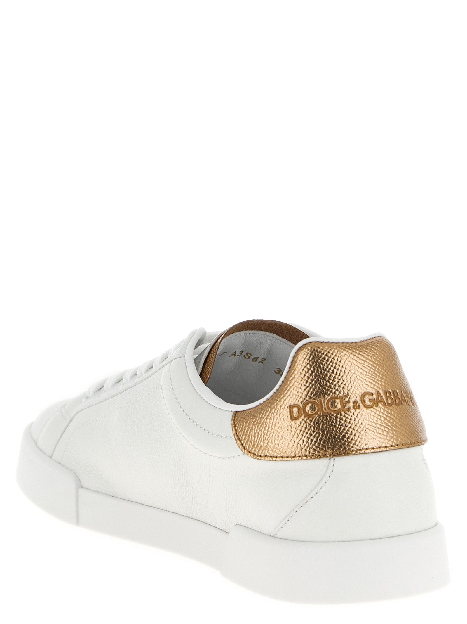 Gold Calfskin Low Top Sneakers