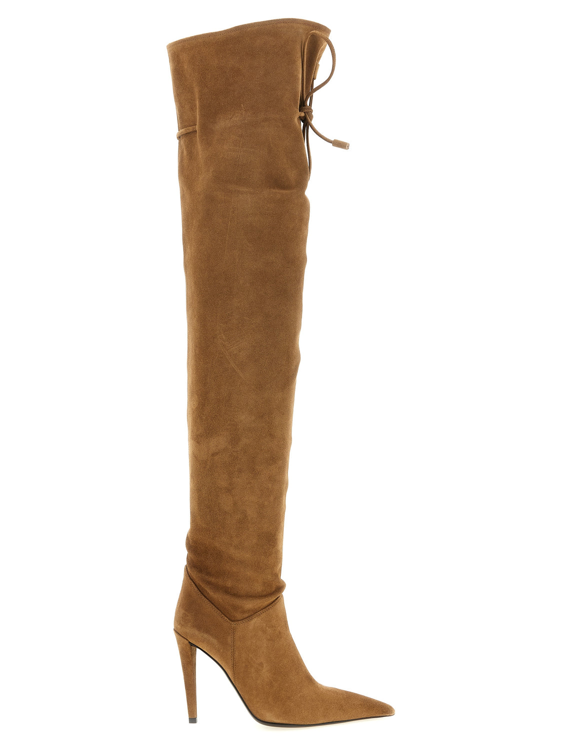 Brown Calfskin Over The Knee