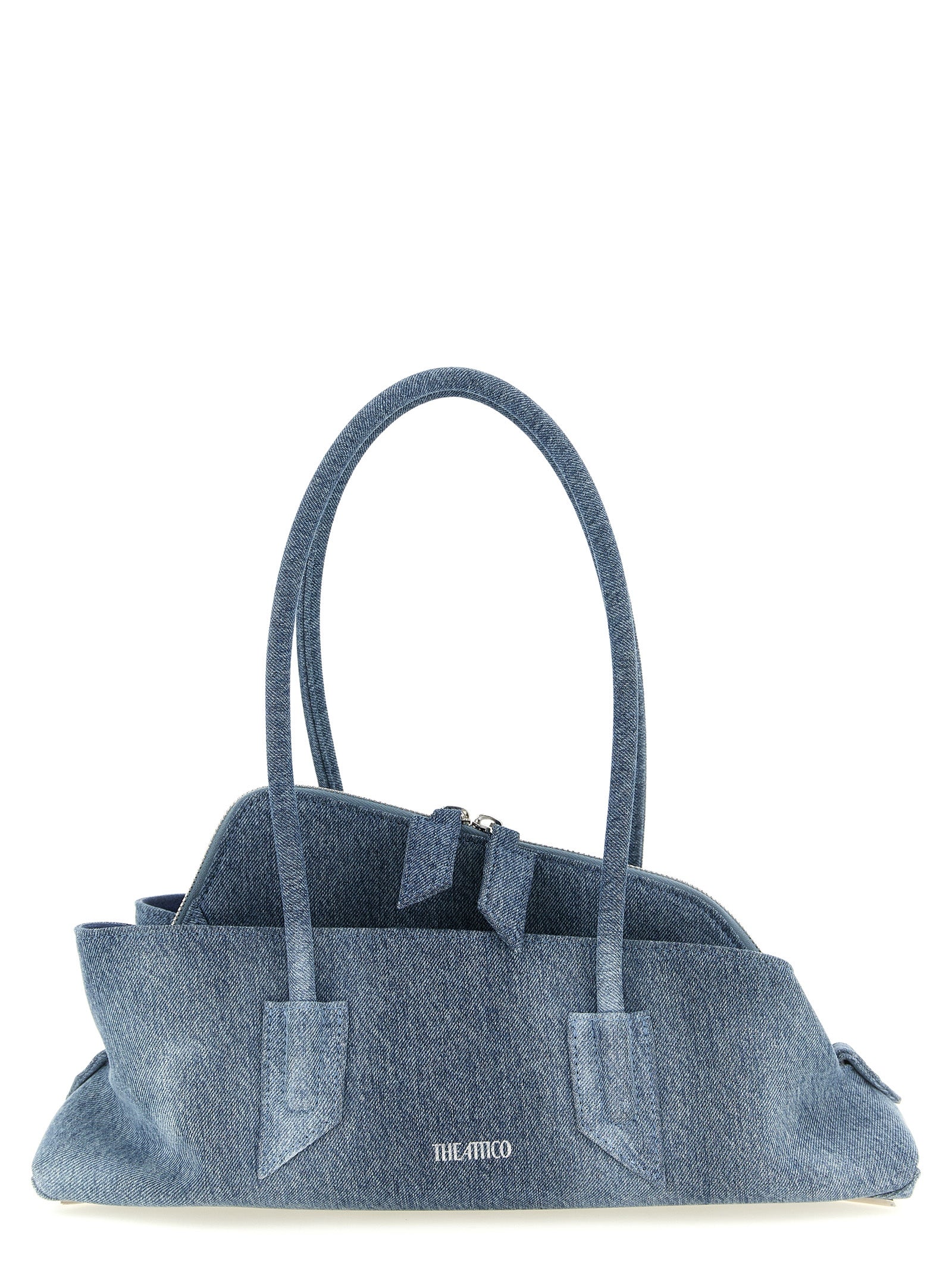 Blue Cotton Shoulder Bag