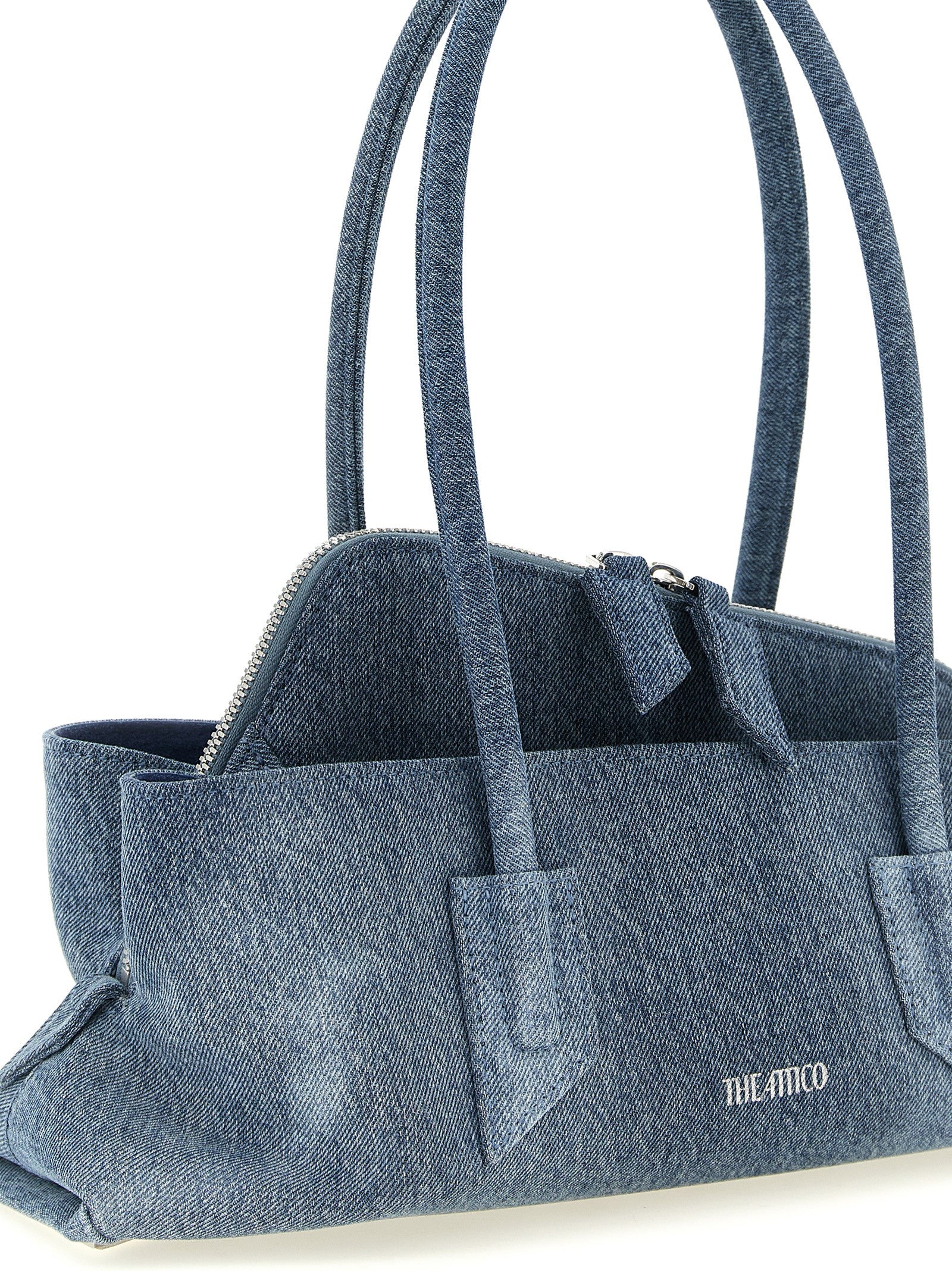 Blue Cotton Shoulder Bag