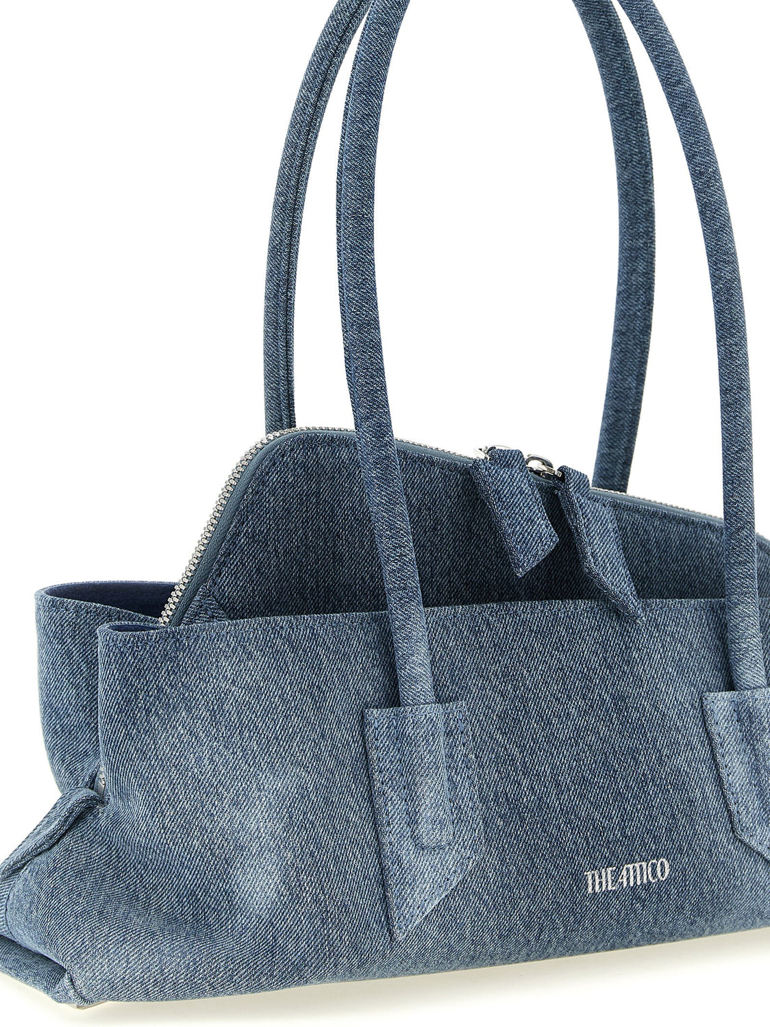 Blue Cotton Shoulder Bag