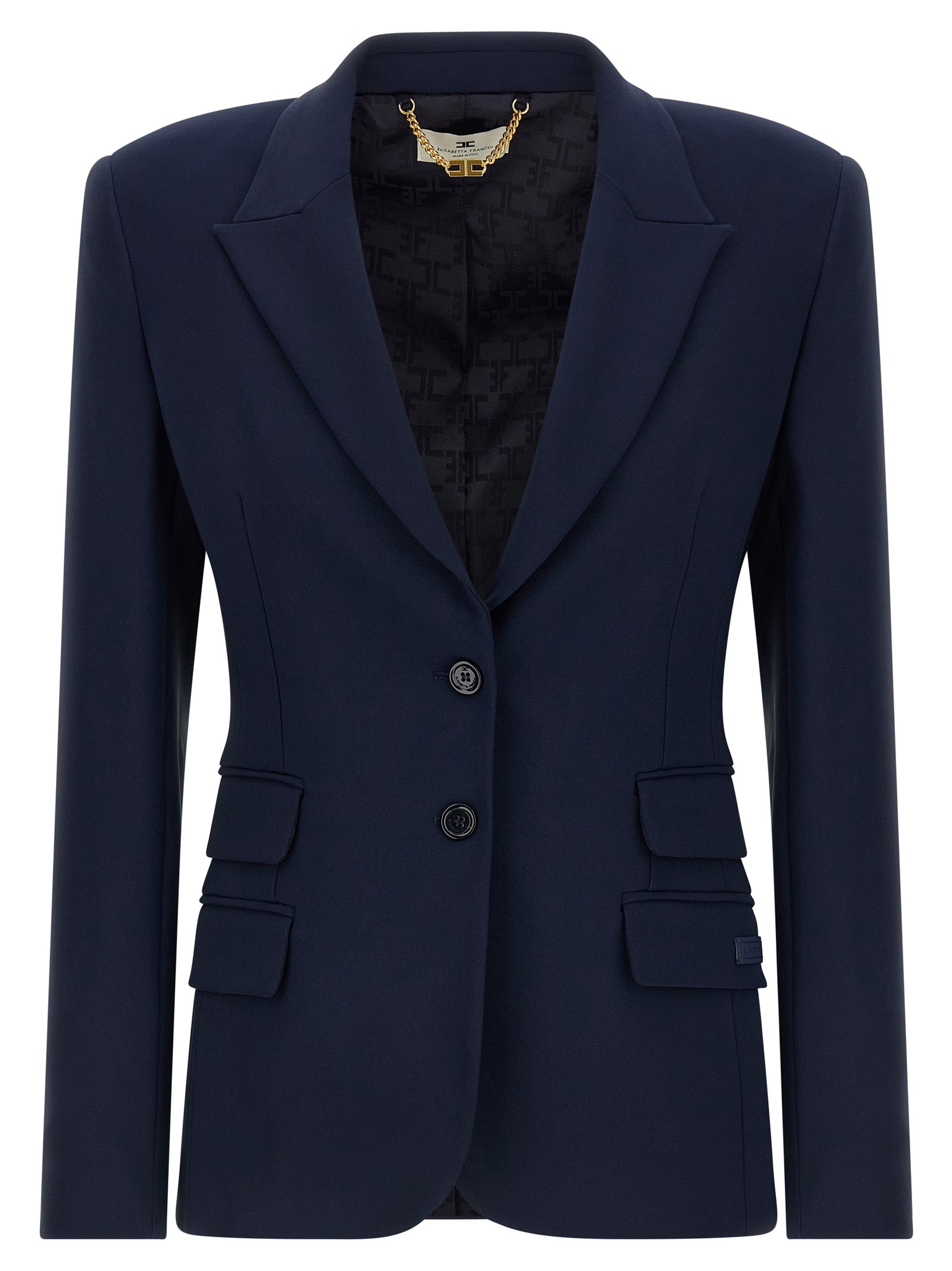 Blue Polyester Blazer