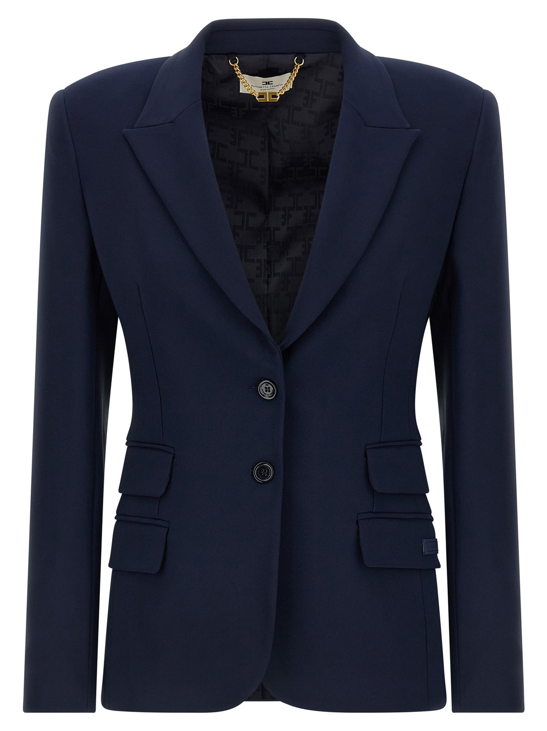 Blue Polyester Blazer