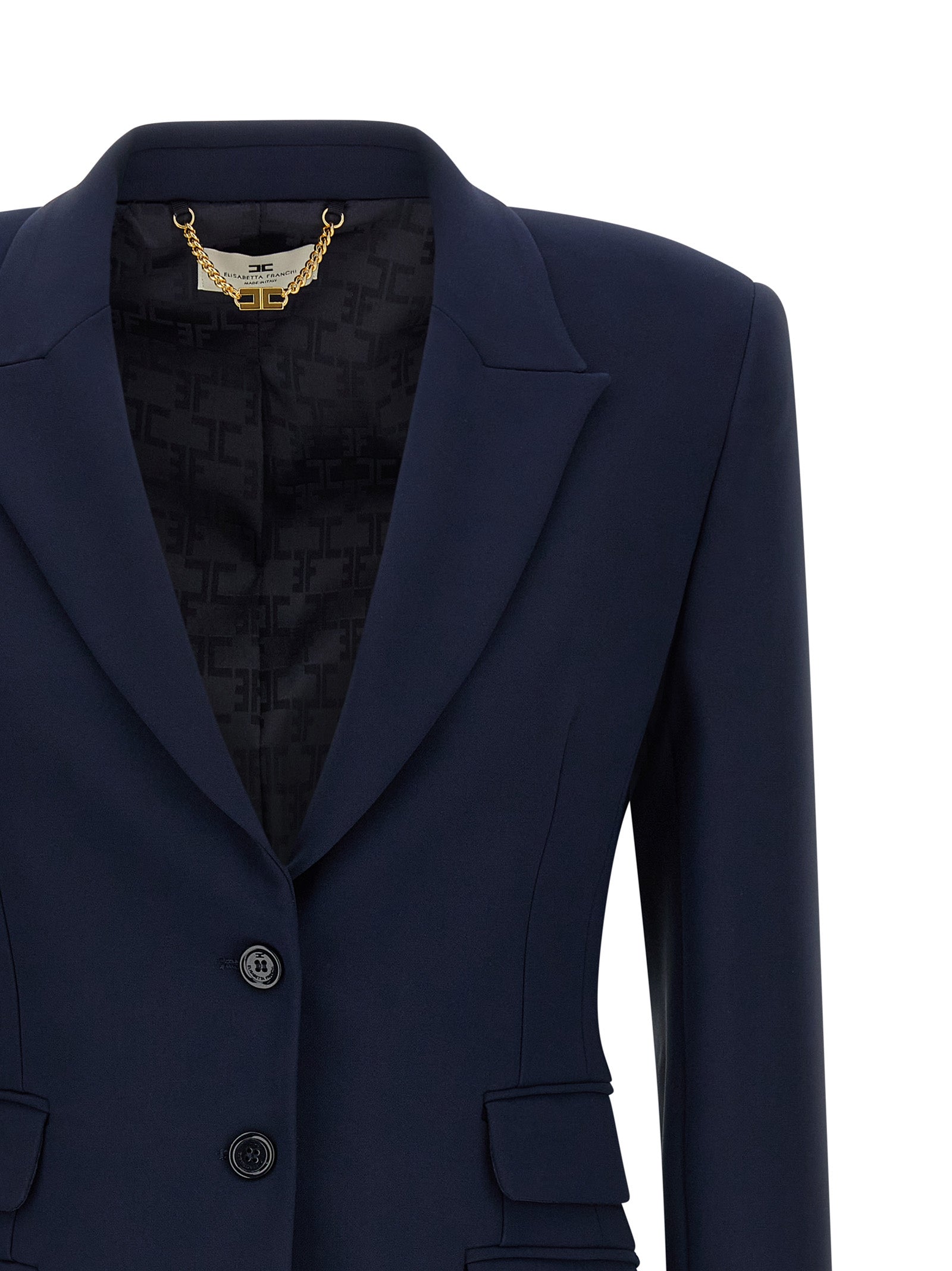 Blue Polyester Blazer
