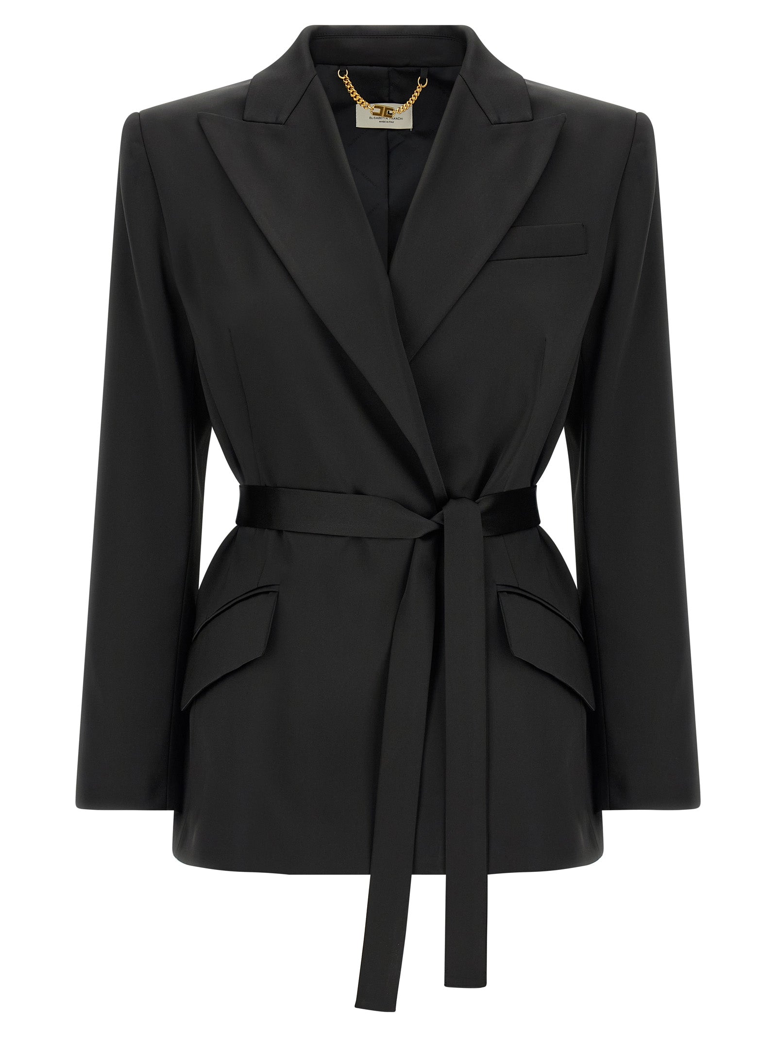 Black Polyester Blazer