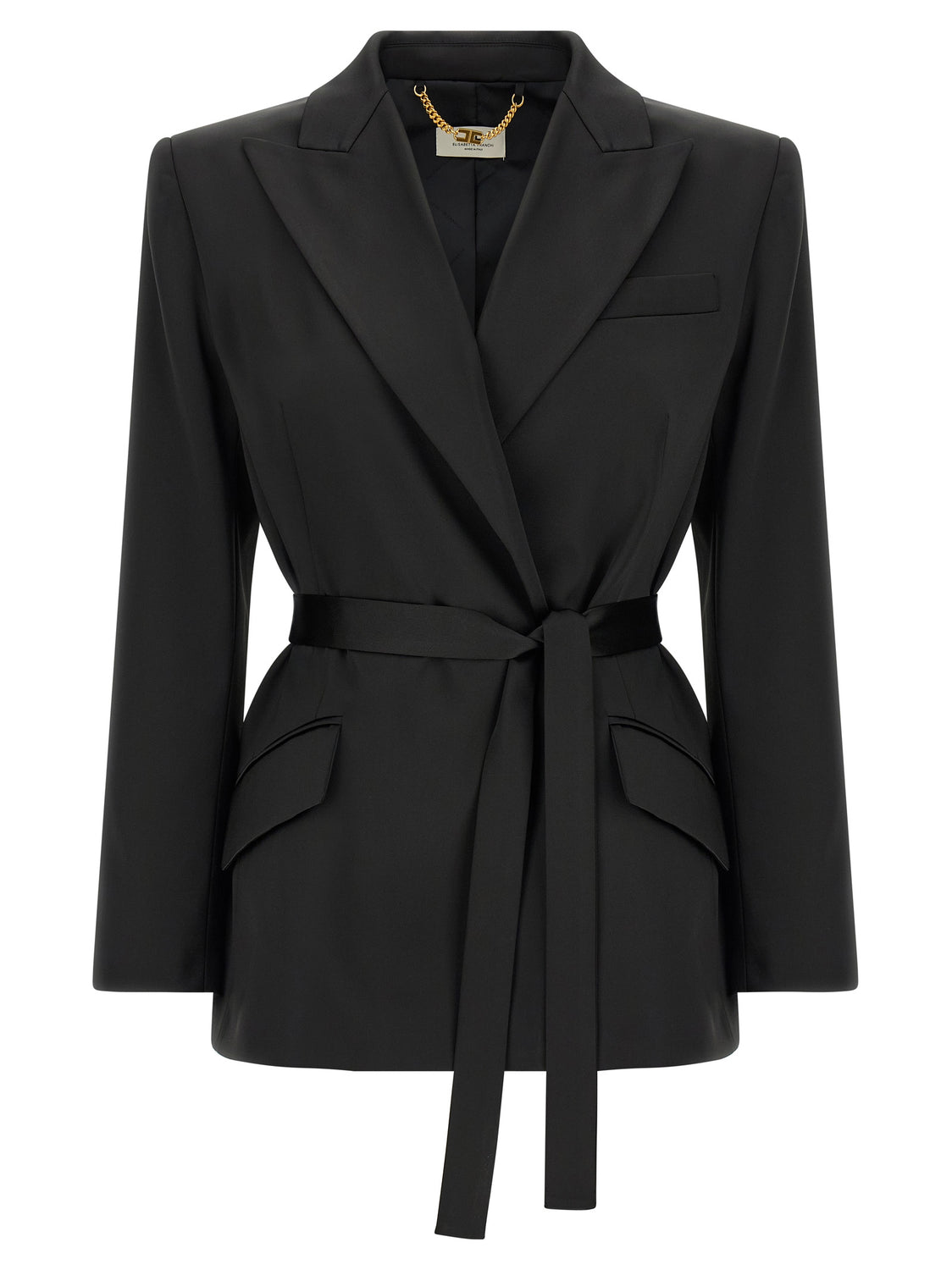 Black Polyester Blazer