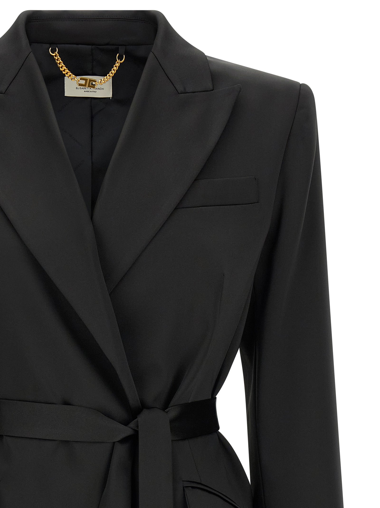 Black Polyester Blazer
