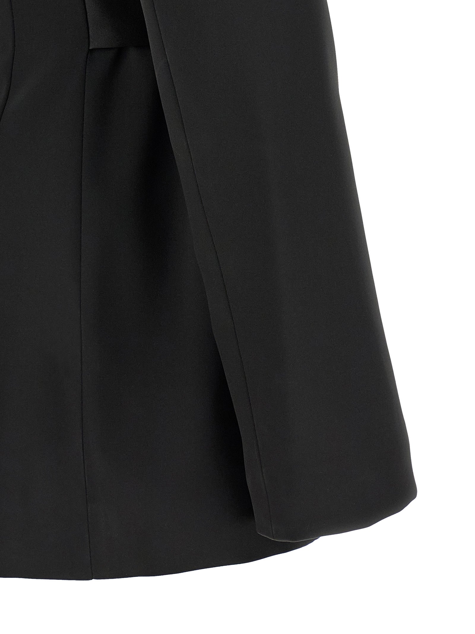 Black Polyester Blazer