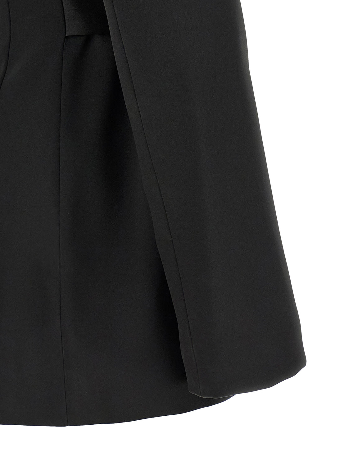 Black Polyester Blazer