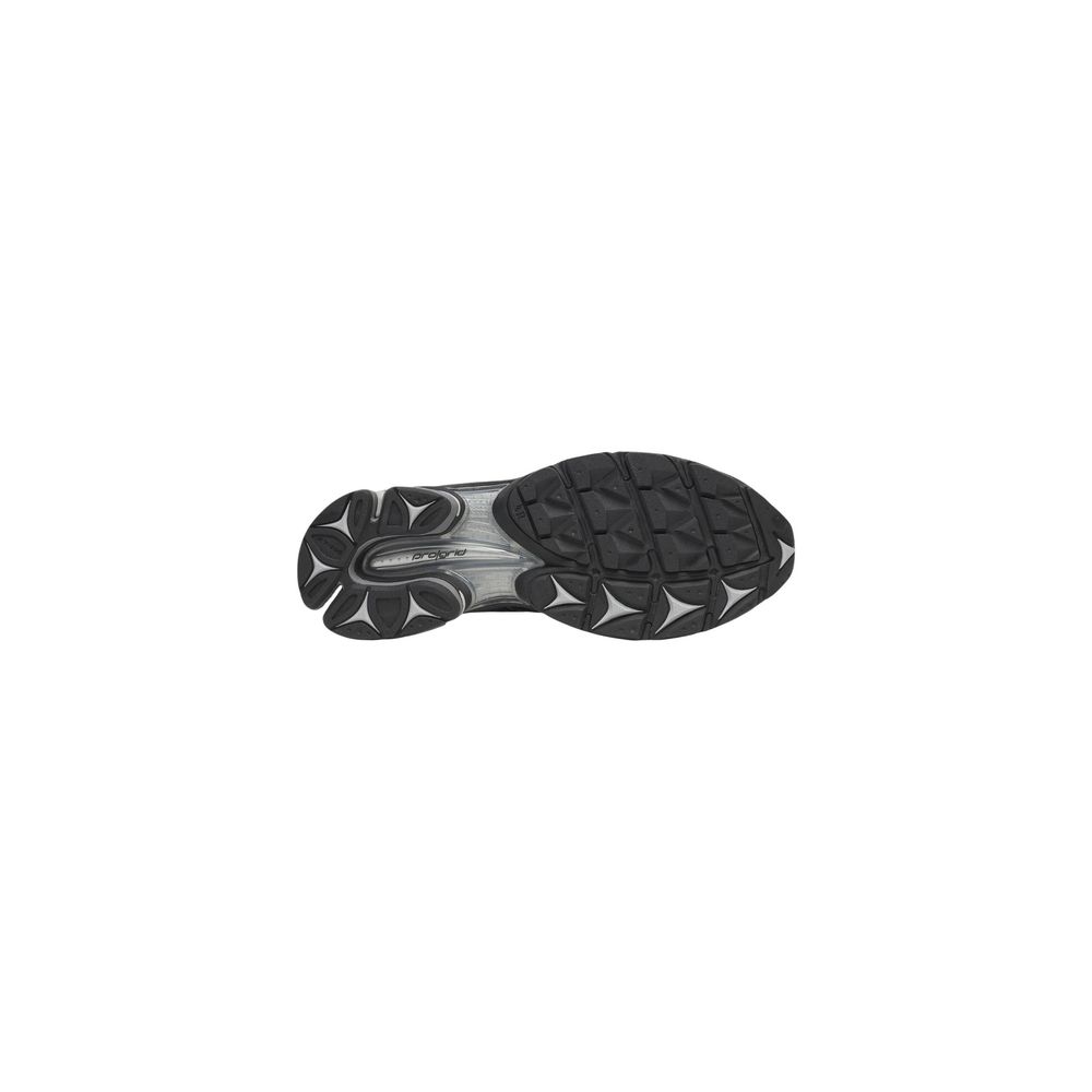 Black Synthetic Athletic Sneakers