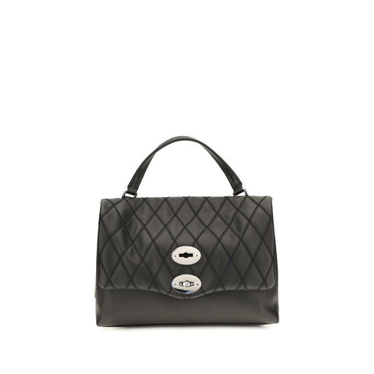 Black Calf Leather Bos Taurus Handbag
