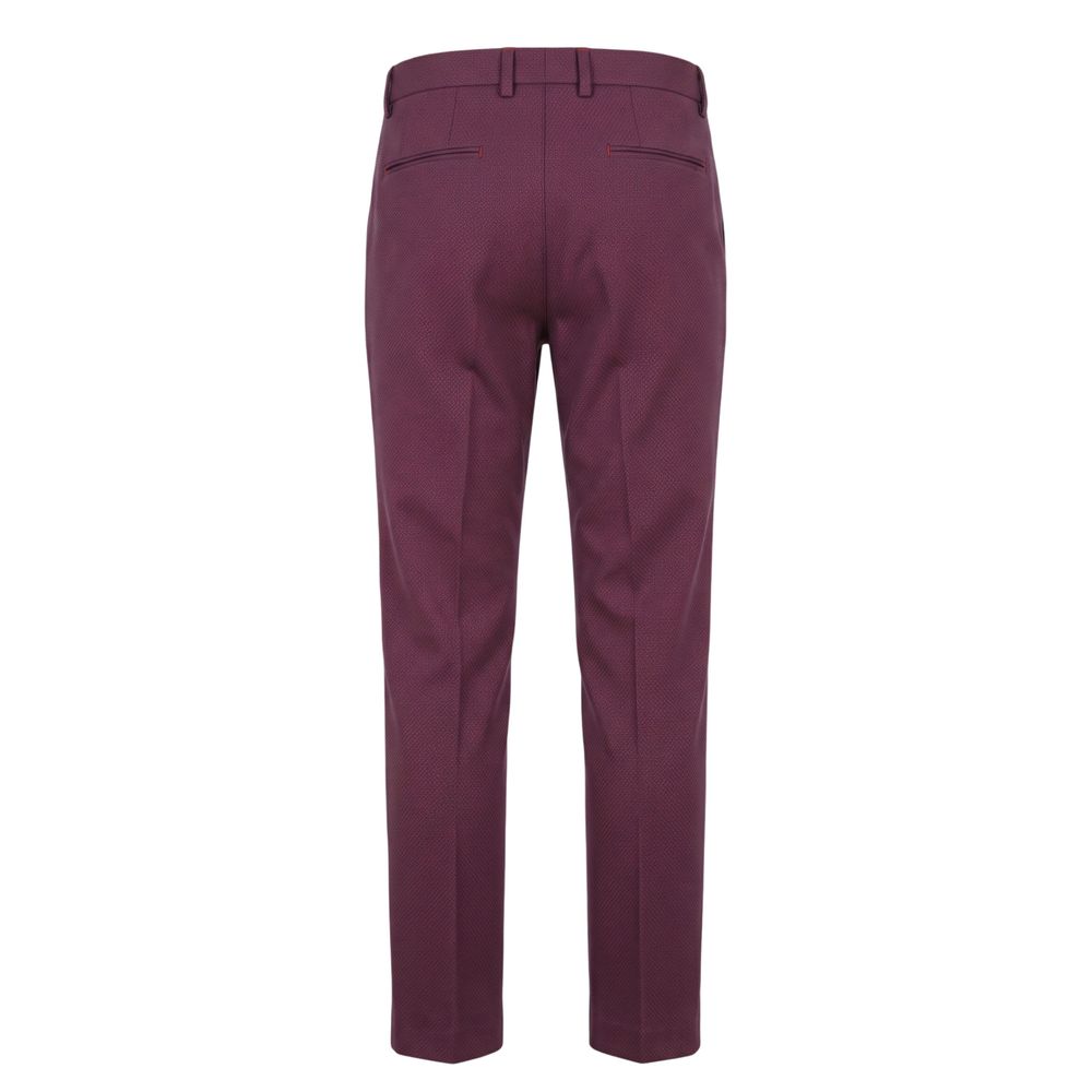 Red Cotton Men Pants