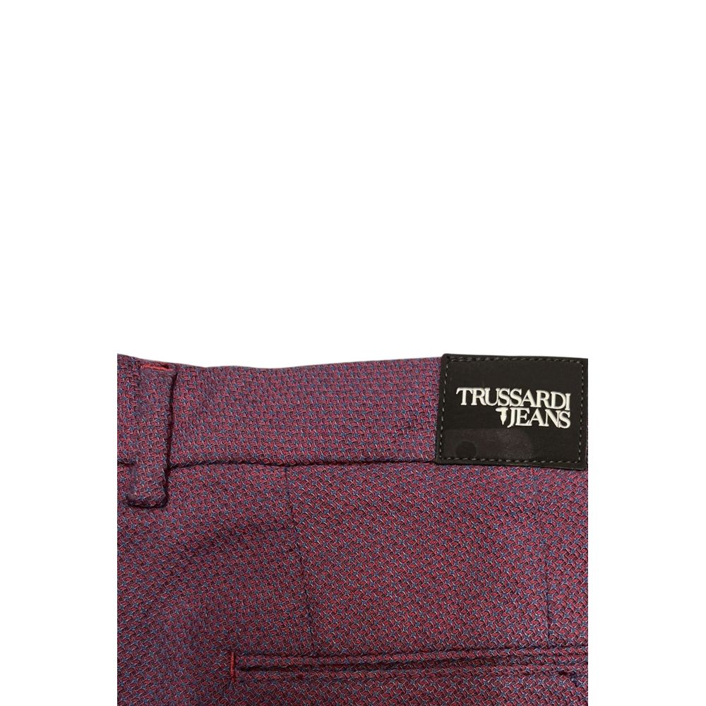 Red Cotton Men Pants