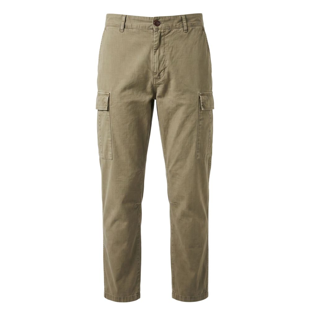 Green Cotton Men Pants