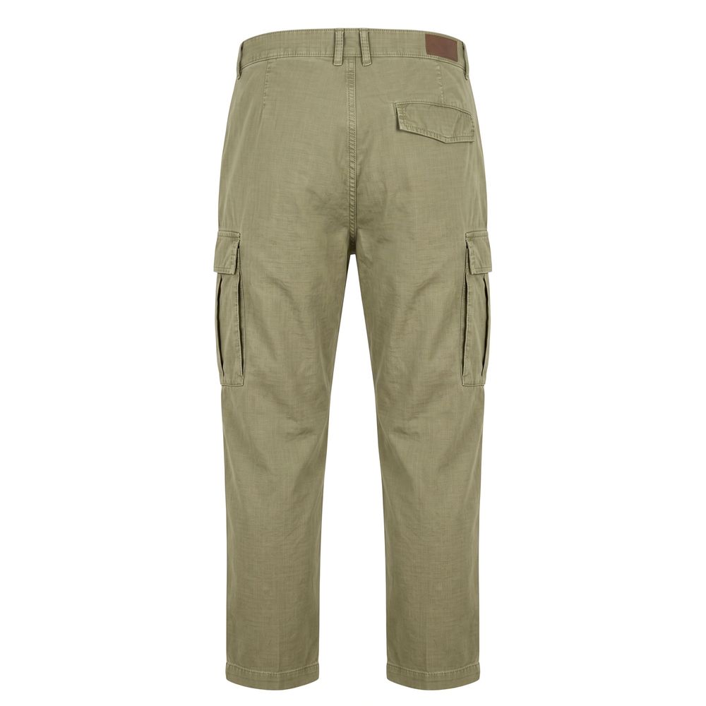 Green Cotton Men Pants
