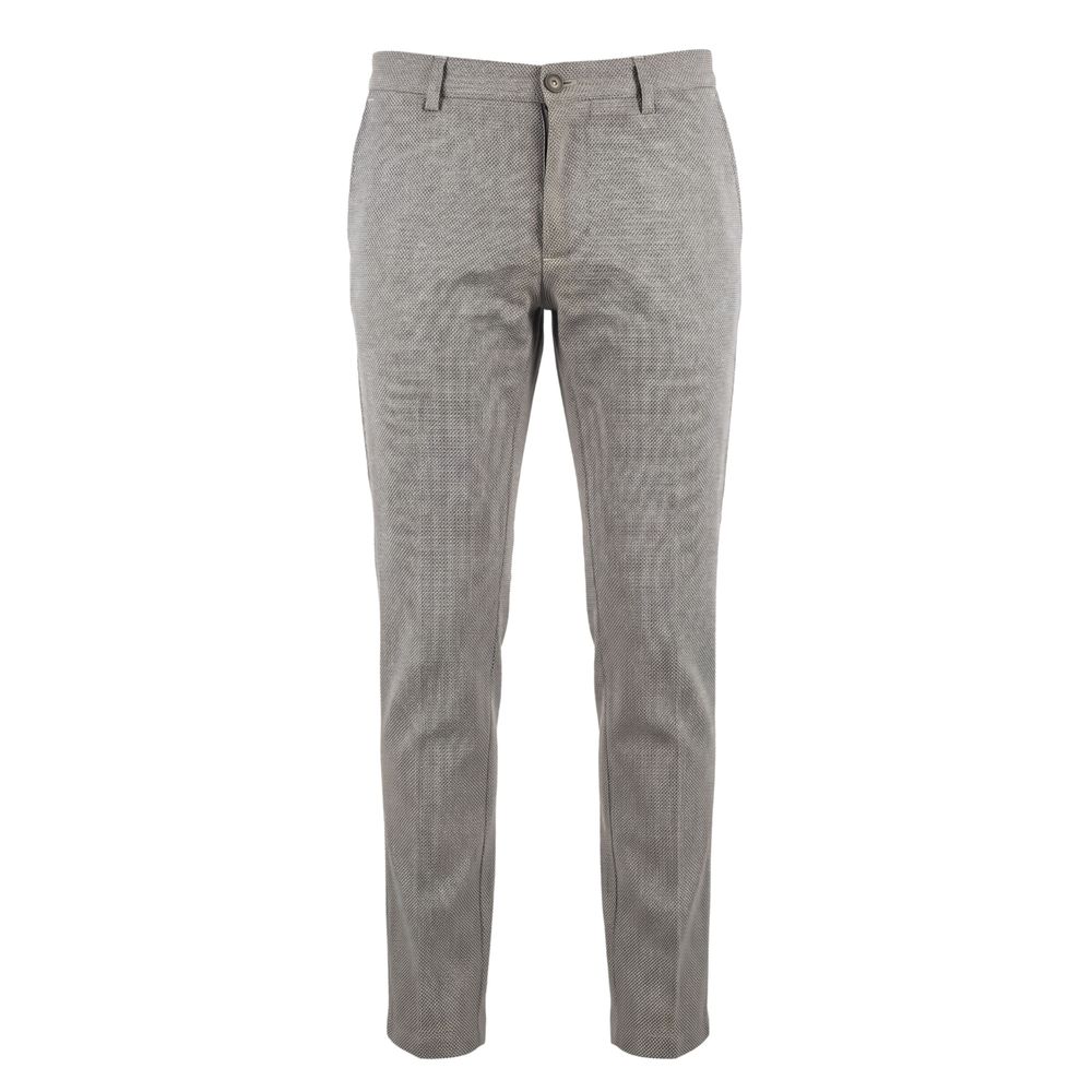 Brown Flax Men Trousers