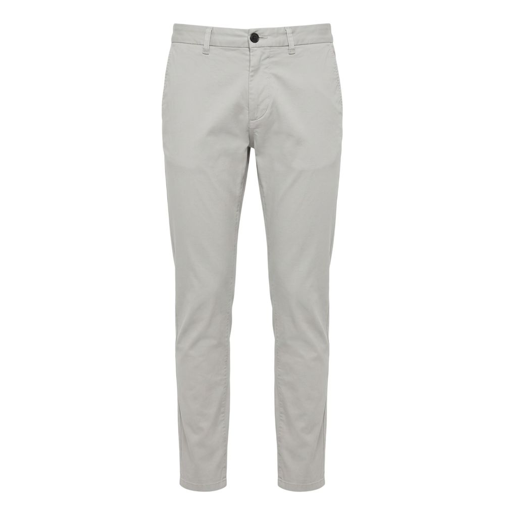Grey Cotton Men Pants