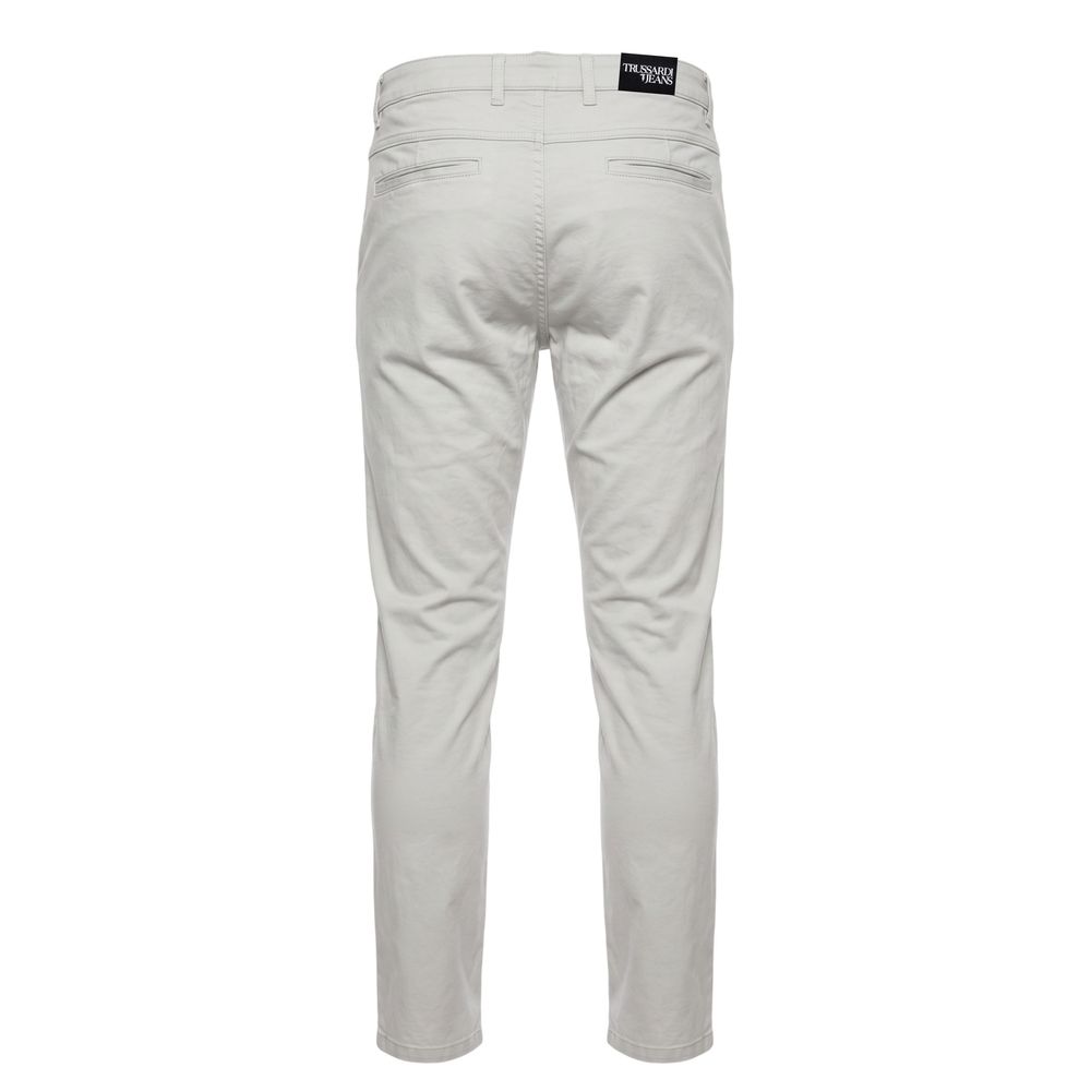 Grey Cotton Men Pants