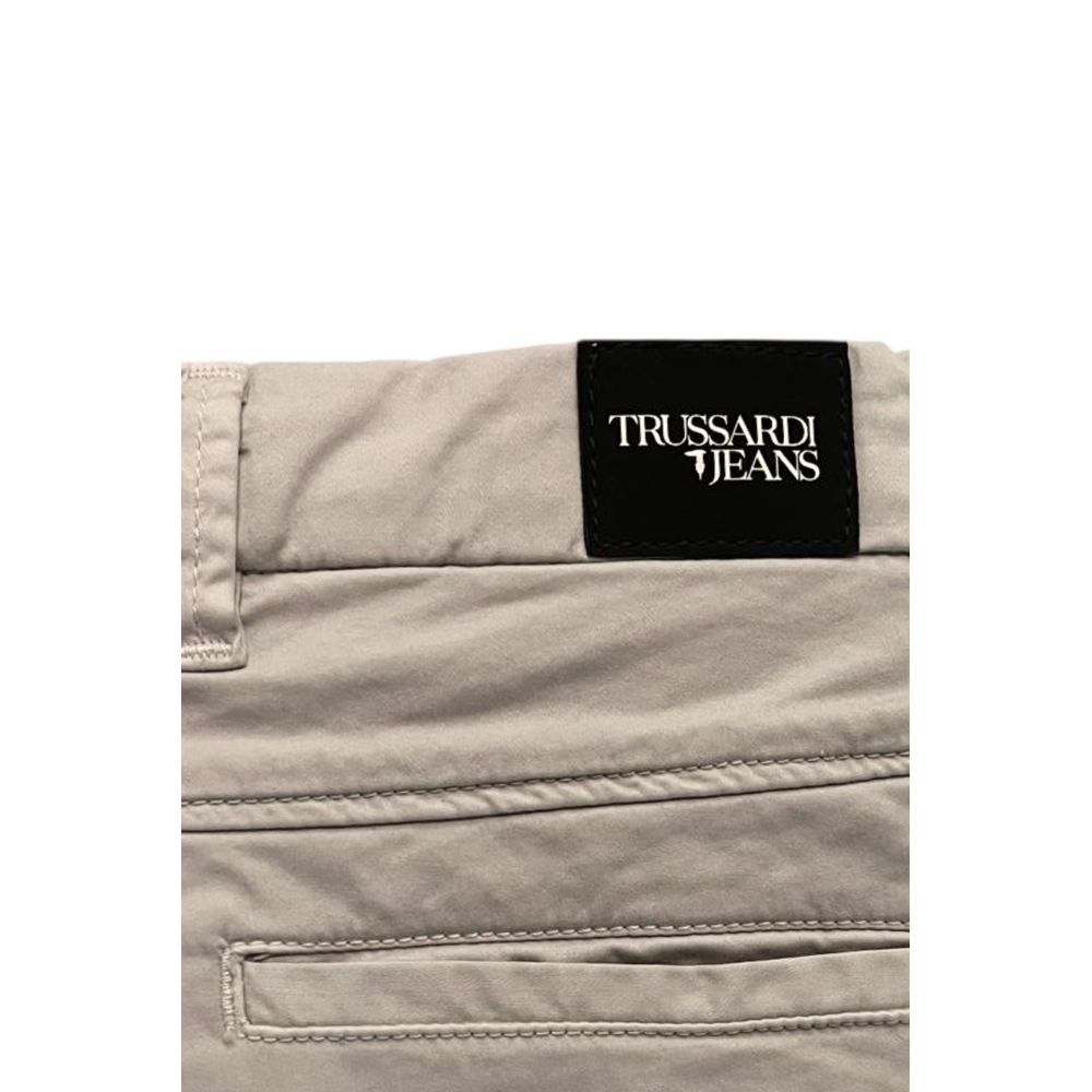 Grey Cotton Men Pants
