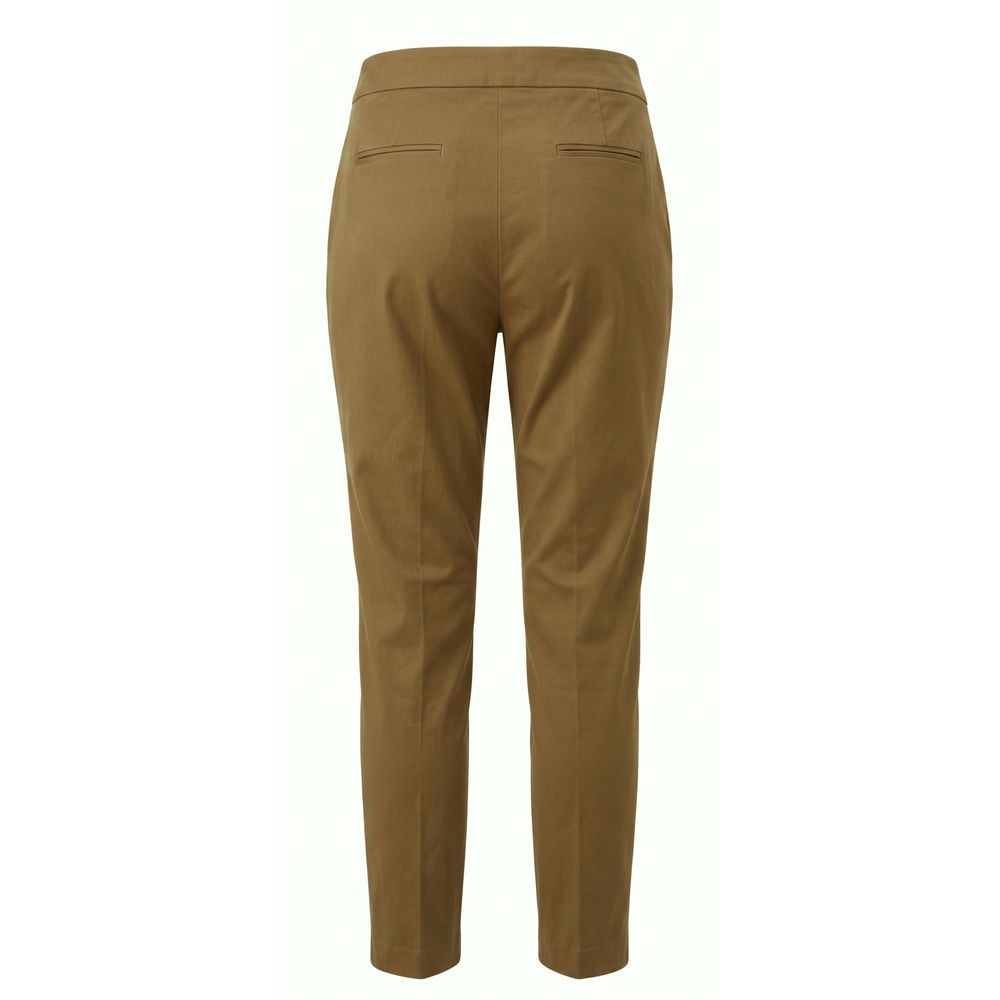 Brown Cotton Women Pants