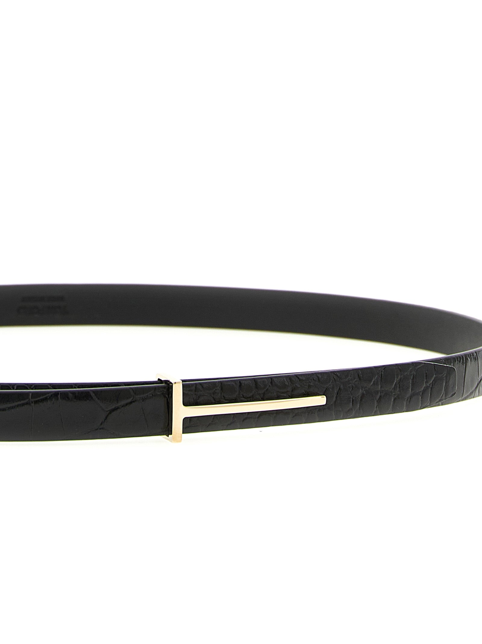 Black Calfskin Regular Belt