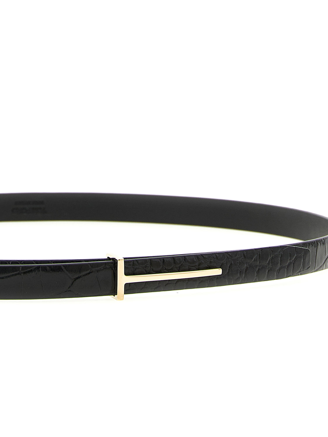 Black Calfskin Regular Belt