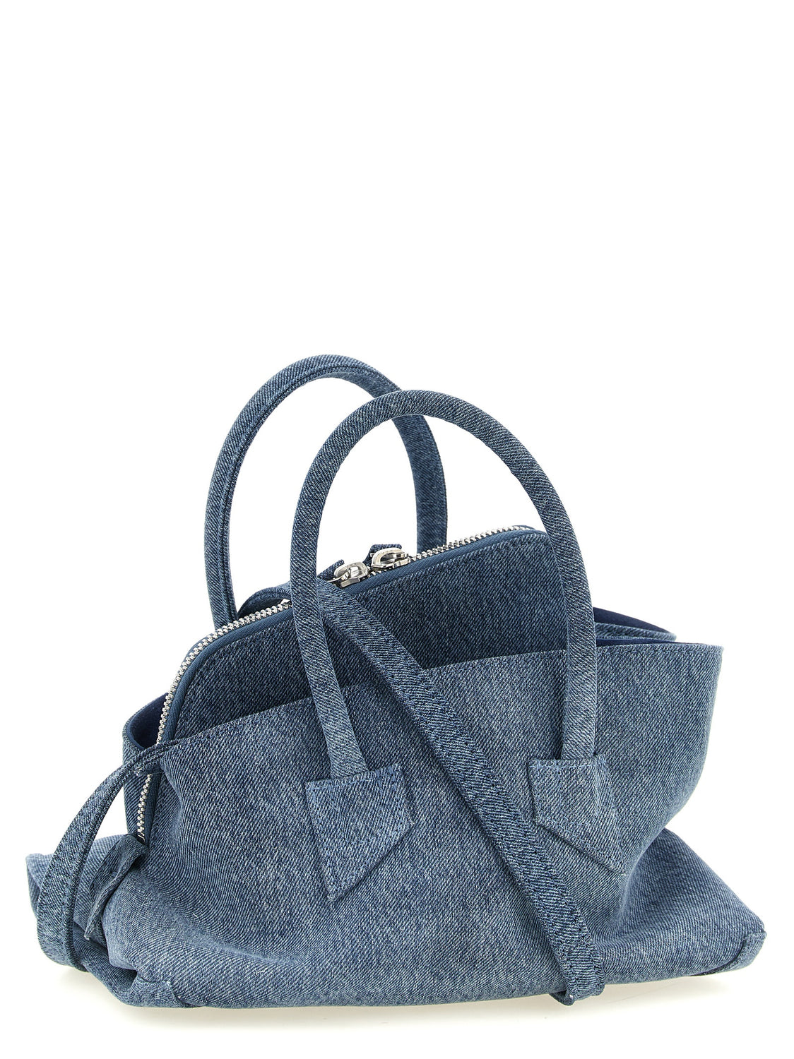 Blue Cotton Handbag