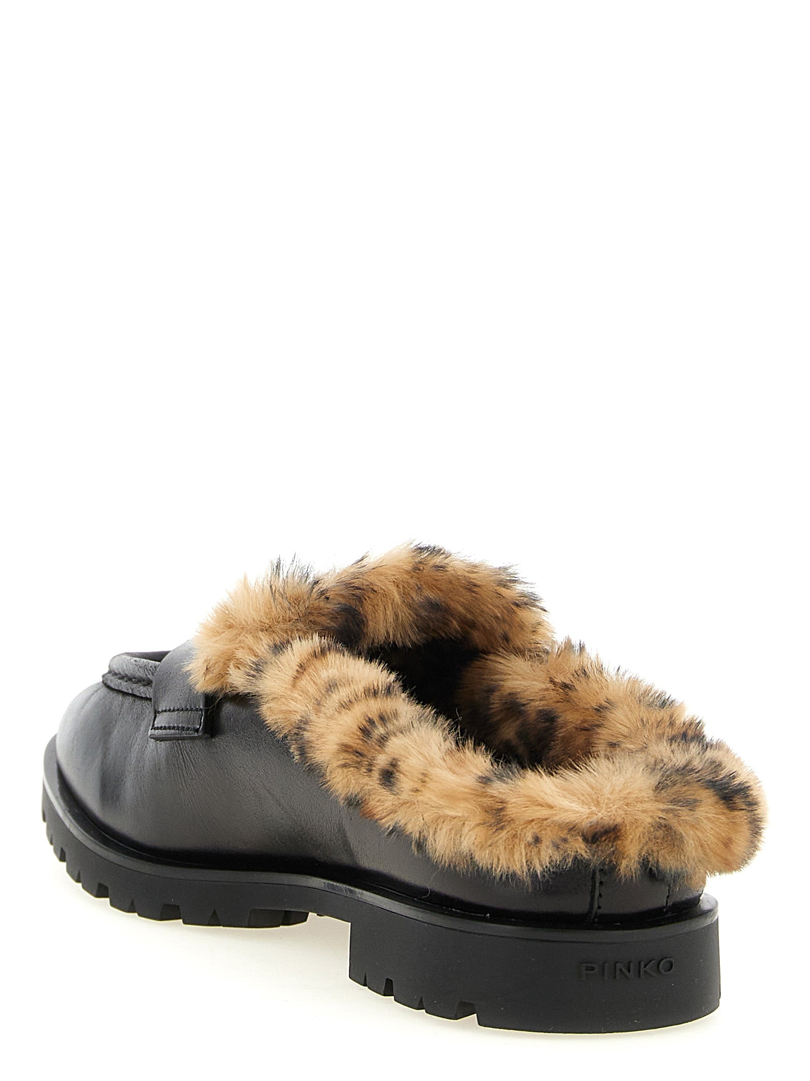 Black Cowhide Mules